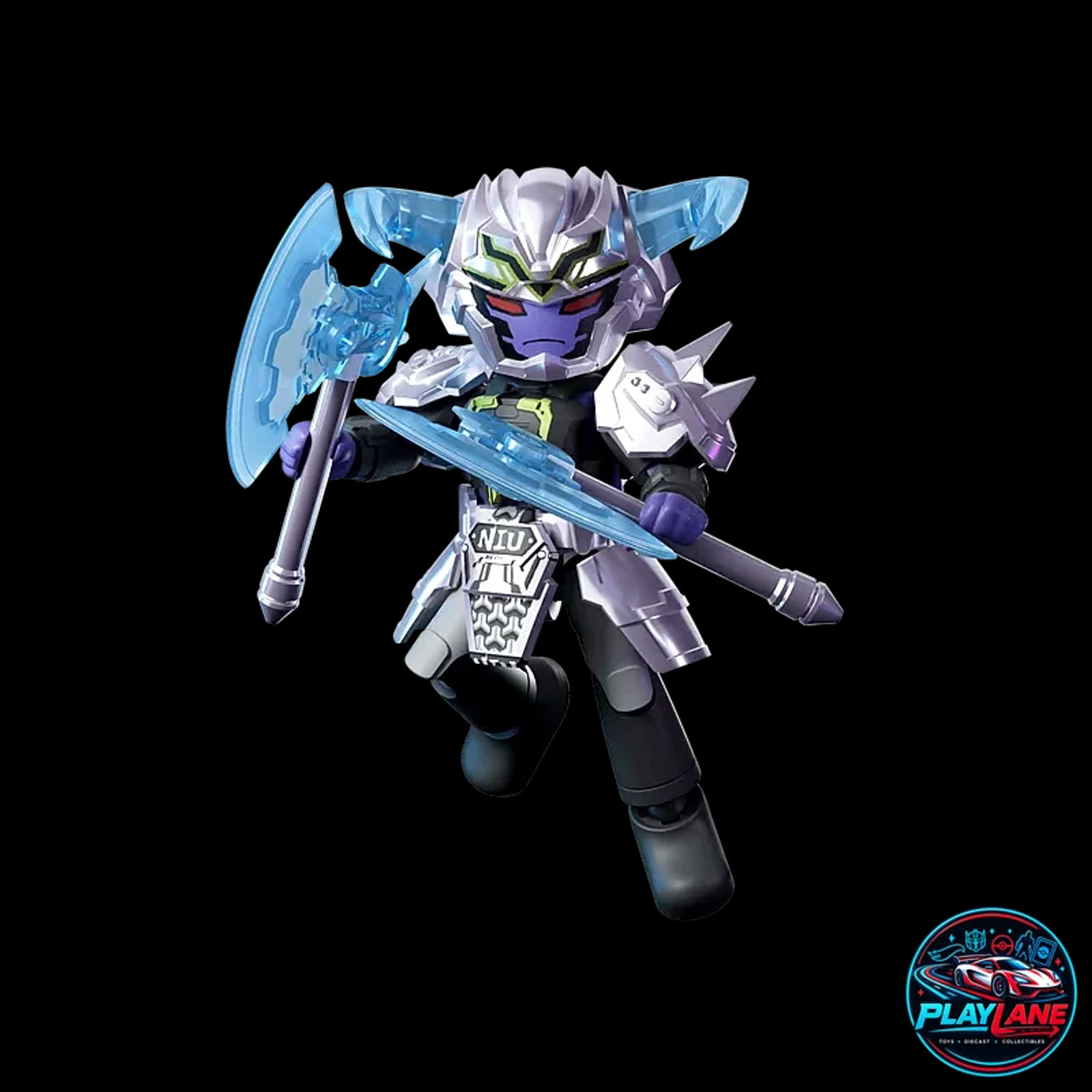 Blokees Herospire: Warrior Version 01 (Hero's Journey) [BLIND BOX] Articulated Snap-Fit Model Kit Action Figure with Removable Battle Armor, Weapon & Collectible Battle Card - Main View 5