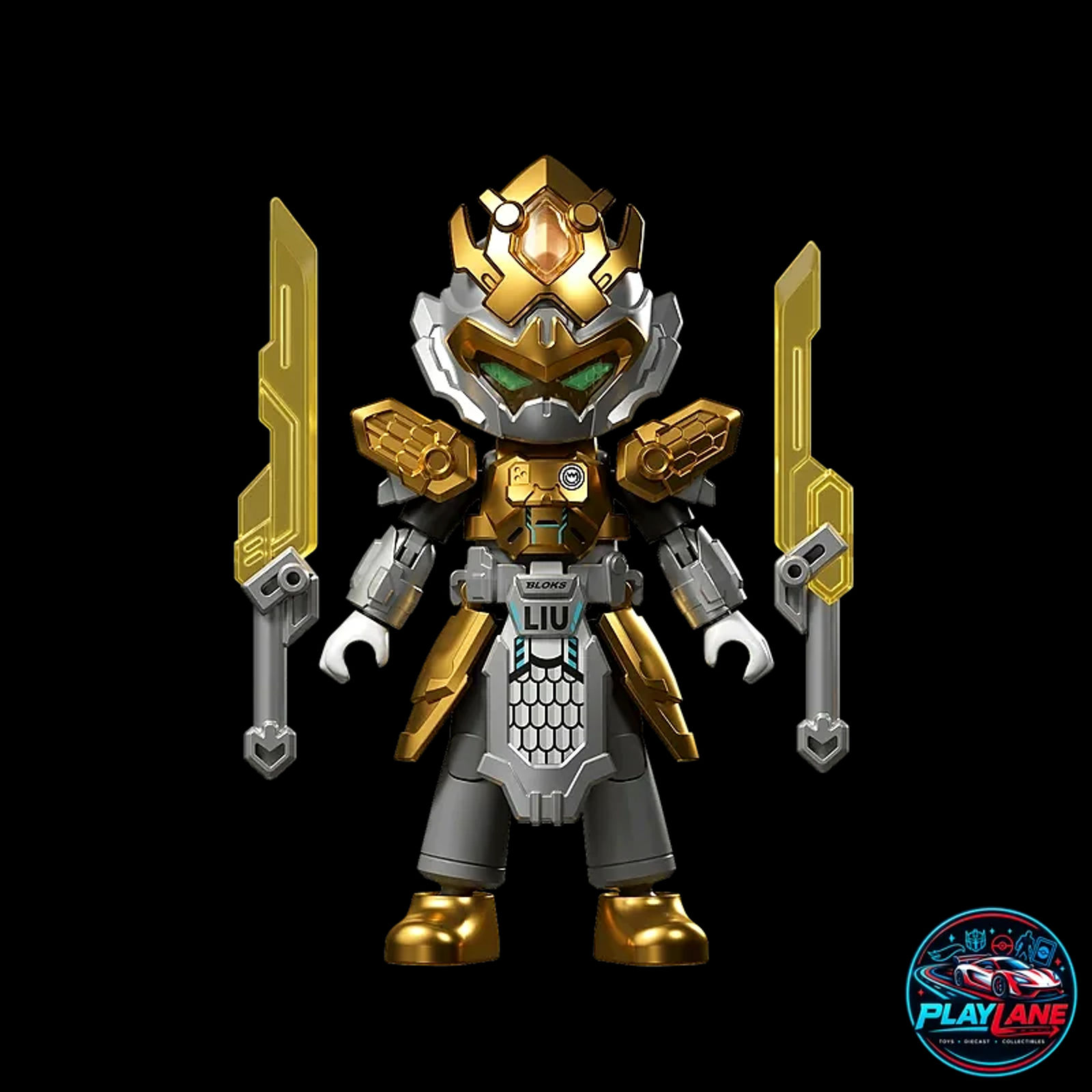 Blokees Herospire: Warrior Version 08 (WV-08) Rival Ambitions - Three Kingdoms Warlords & Sovereigns Articulated Snap-Fit Model Kit Blind Box (Single Pack / Display of 9) - Main View 6