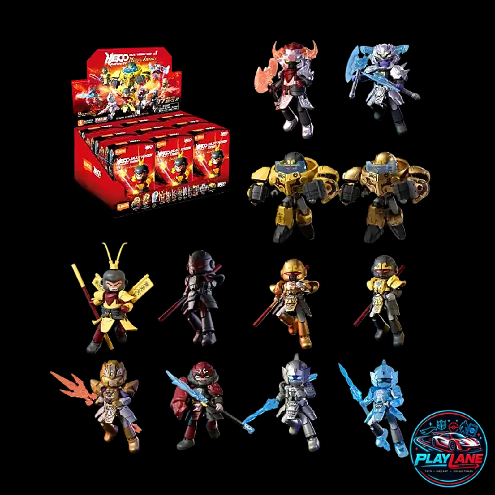 Blokees Herospire: Warrior Version 01 (Hero's Journey) [BLIND BOX] Articulated Snap-Fit Model Kit Action Figure with Removable Battle Armor, Weapon & Collectible Battle Card - Main View 3