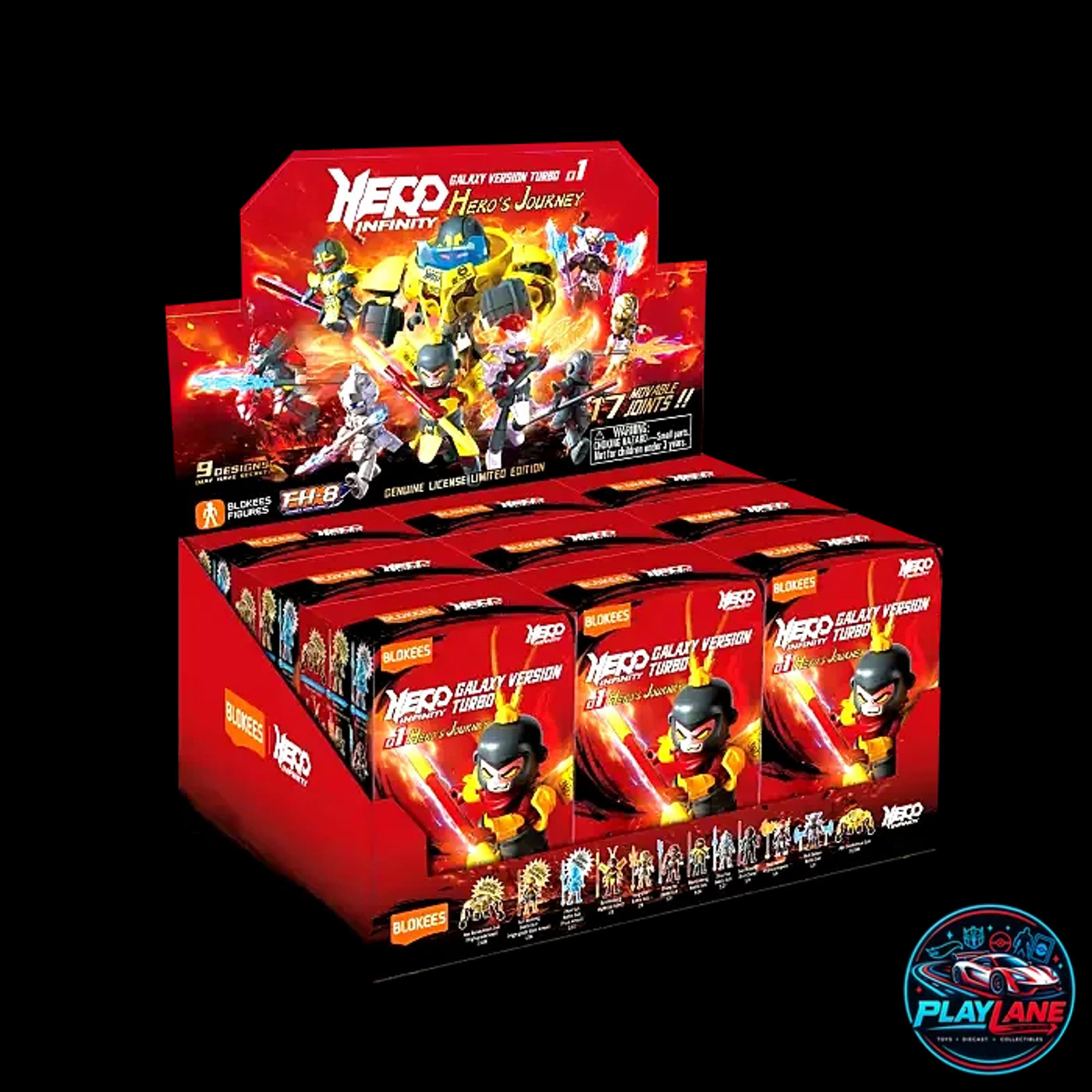 Blokees Herospire: Warrior Version 01 (Hero's Journey) [BLIND BOX] Articulated Snap-Fit Model Kit Action Figure with Removable Battle Armor, Weapon & Collectible Battle Card - Main View 2