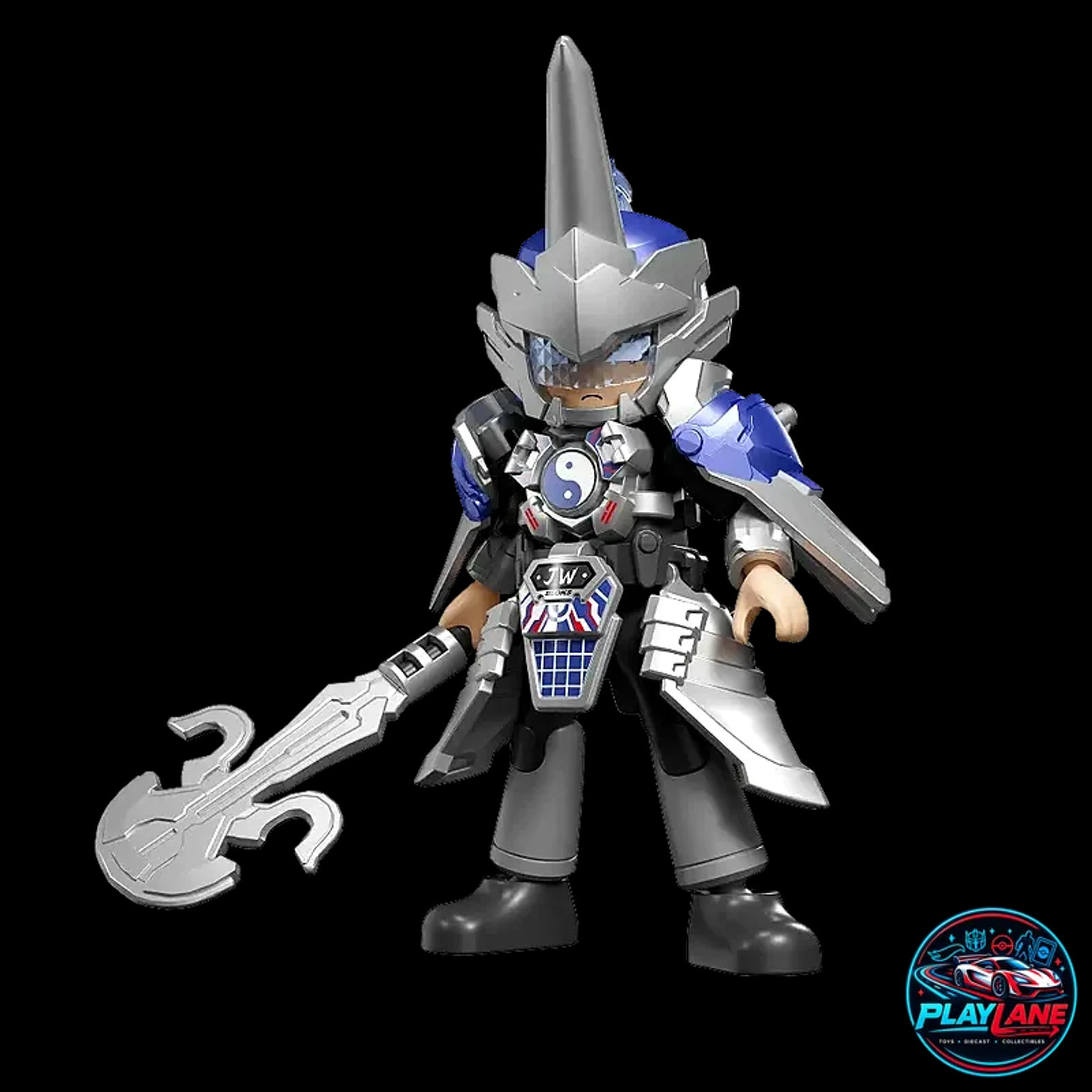 Blokees Herospire: Warrior Version 07 (WV-07) Wisdom And Brave - Three Kingdoms & Mythological Strategists Articulated Snap-Fit Model Kit Blind Box (Single Pack / Display of 9) - Main View 11