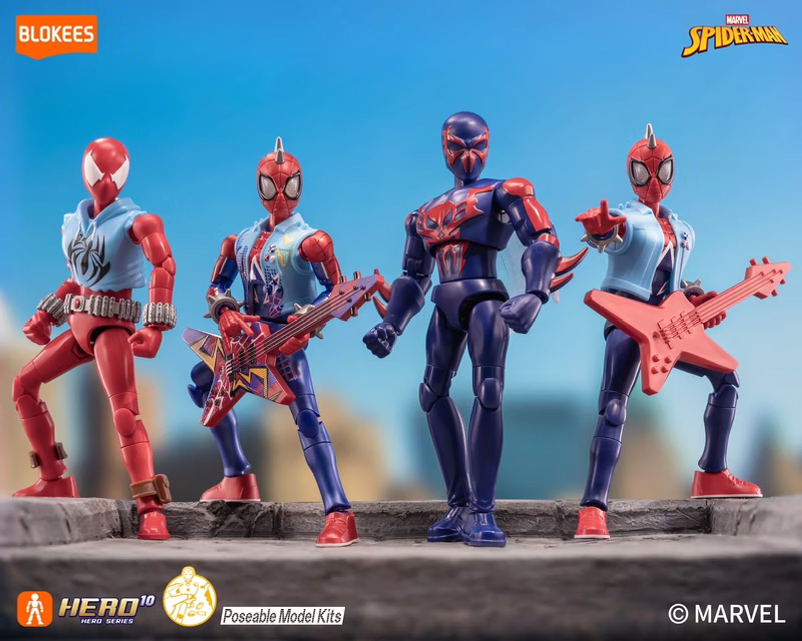 Blokees Marvel Galaxy Version 06  Spider-Man Model Kit | GV06 Blind Box Assembly Figure - Main View 4