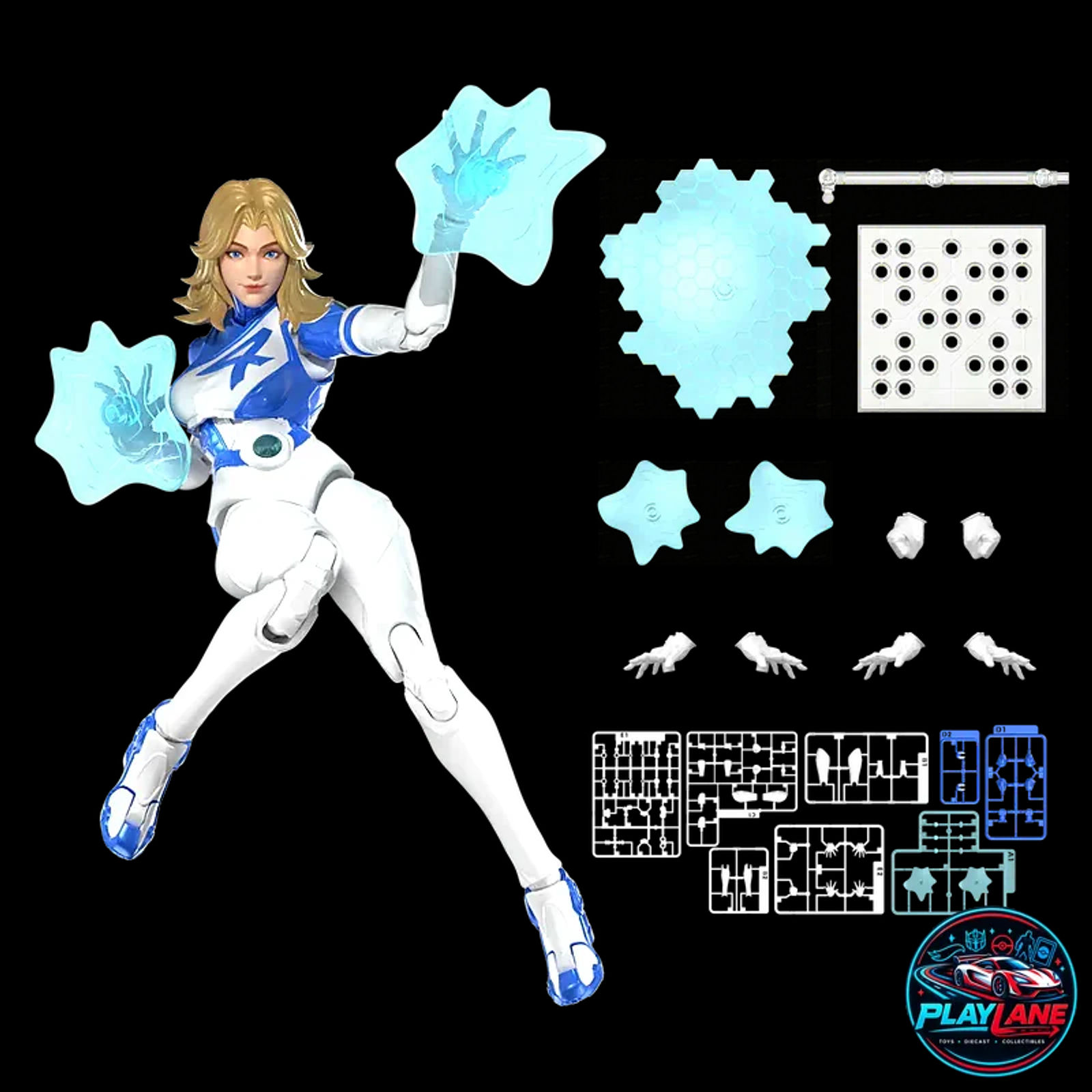 Blokees Marvel Rivals Champion Class Invisible Woman 1/12 Model Kit Figure - Main View 5
