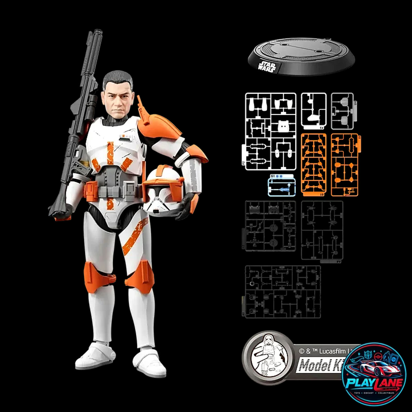 Blokees Star Wars Champion Class 10 Clone Commander Cody 1/12 Model Kit Figure - Main View 6