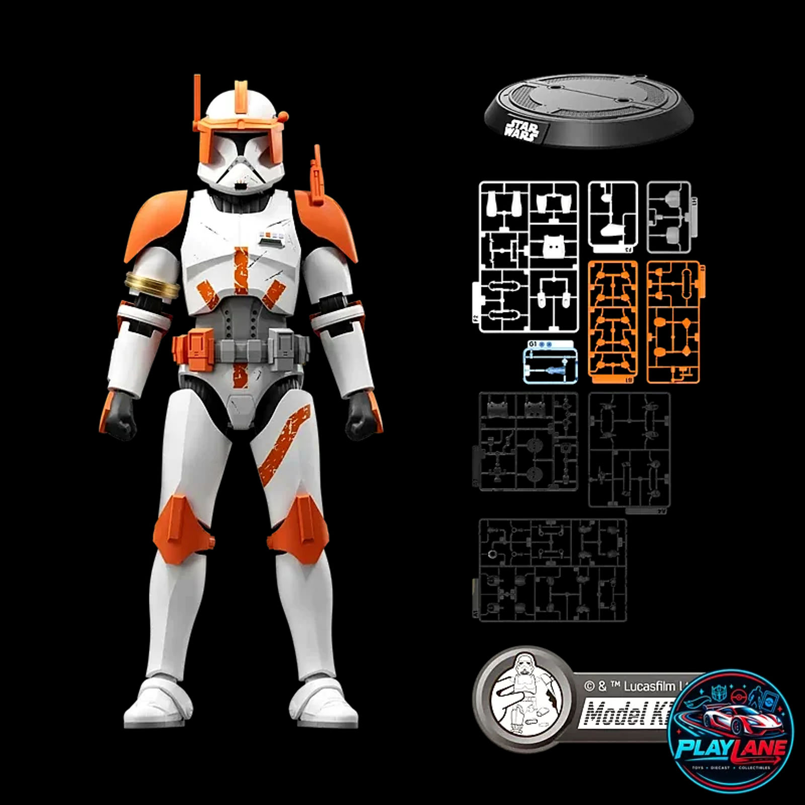 Blokees Star Wars Champion Class 10 Clone Commander Cody 1/12 Model Kit Figure - Main View 2