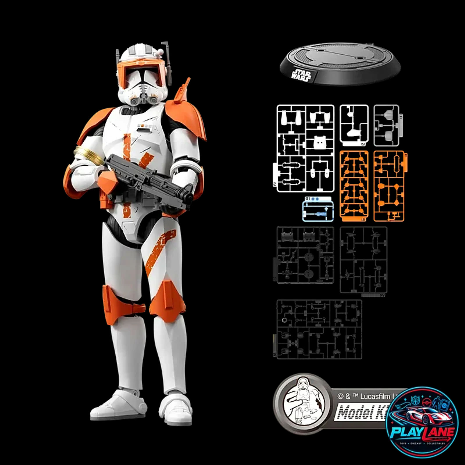 Blokees Star Wars Champion Class 10 Clone Commander Cody 1/12 Model Kit Figure - Main View 4