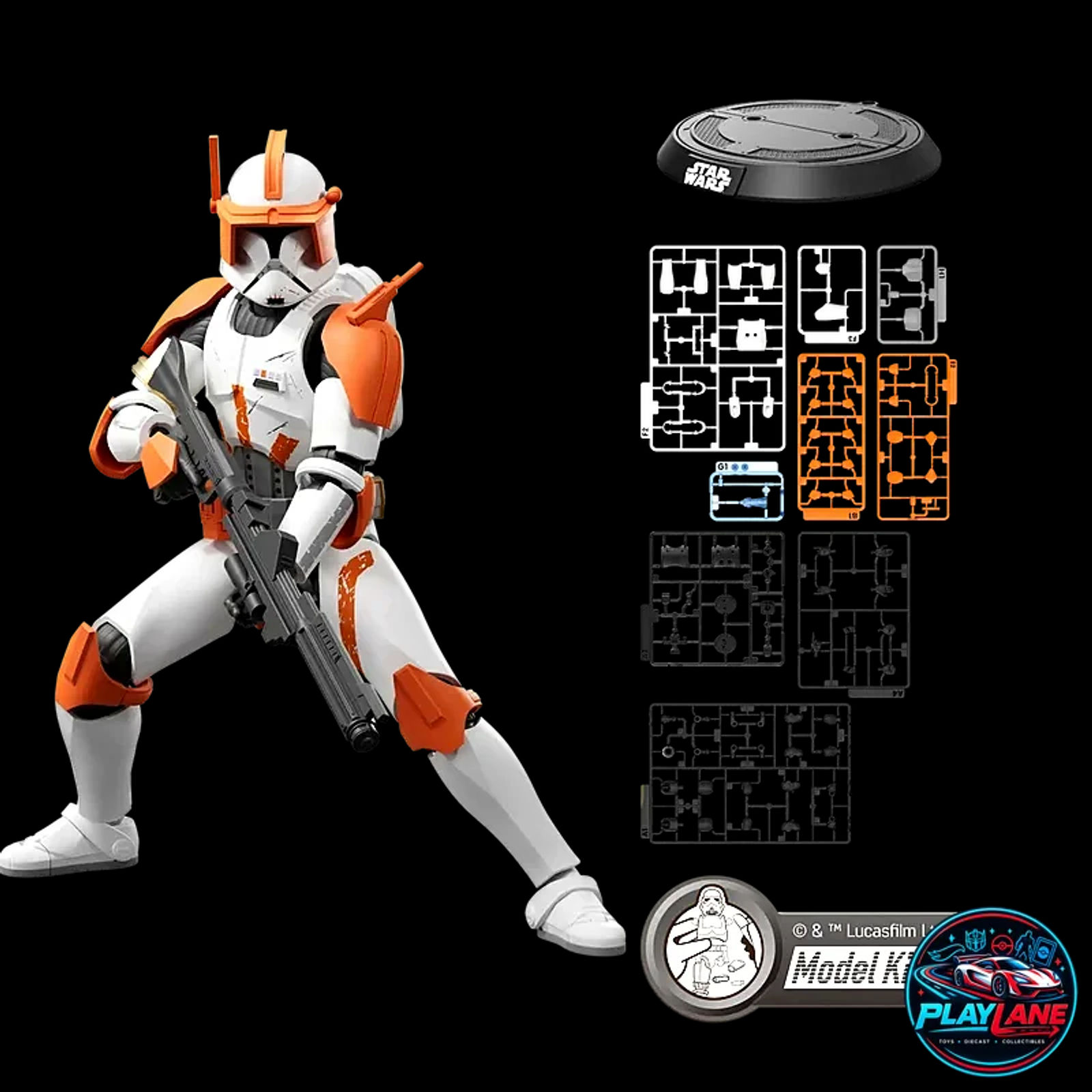 Blokees Star Wars Champion Class 10 Clone Commander Cody 1/12 Model Kit Figure - Main View 5