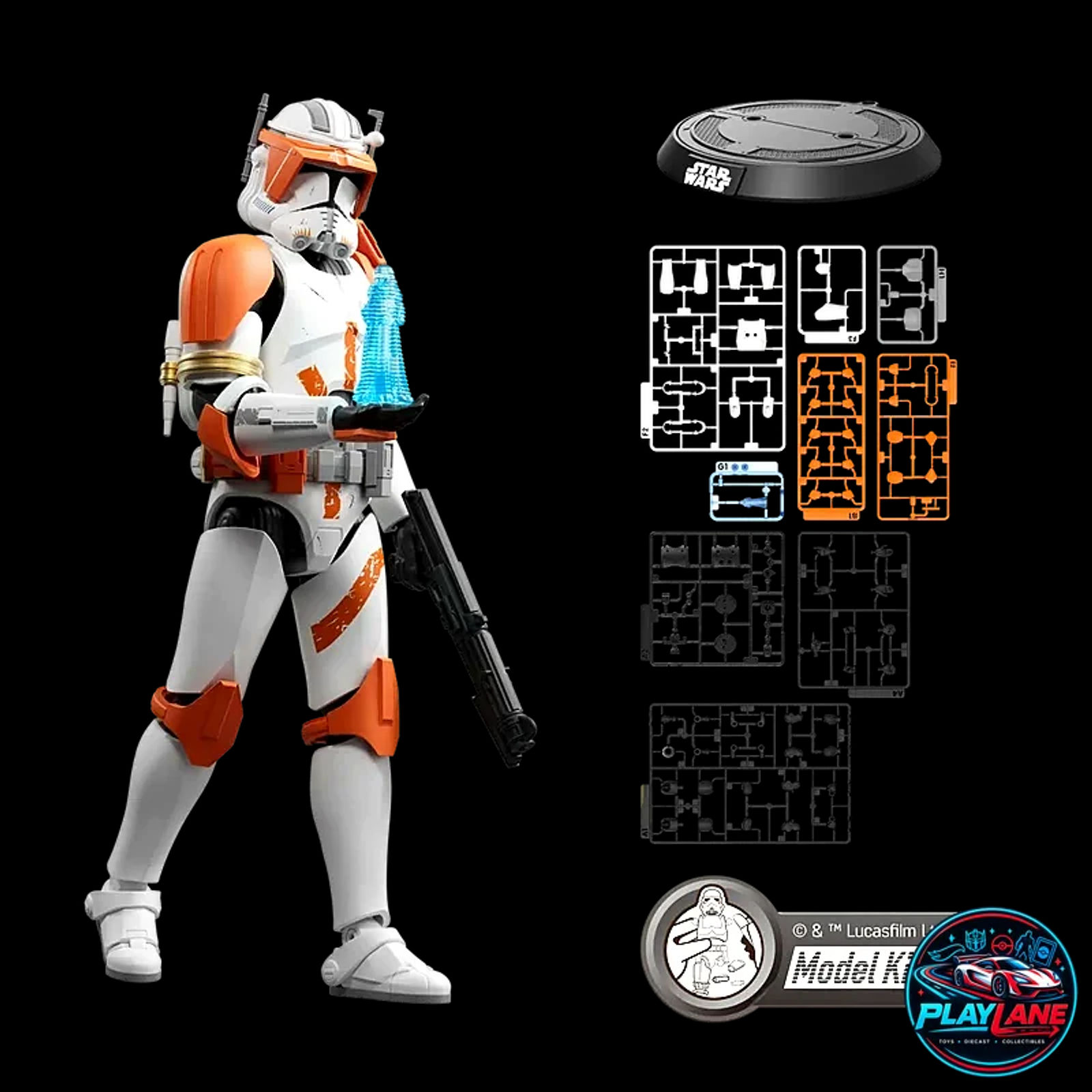Blokees Star Wars Champion Class 10 Clone Commander Cody 1/12 Model Kit Figure - Main View 3