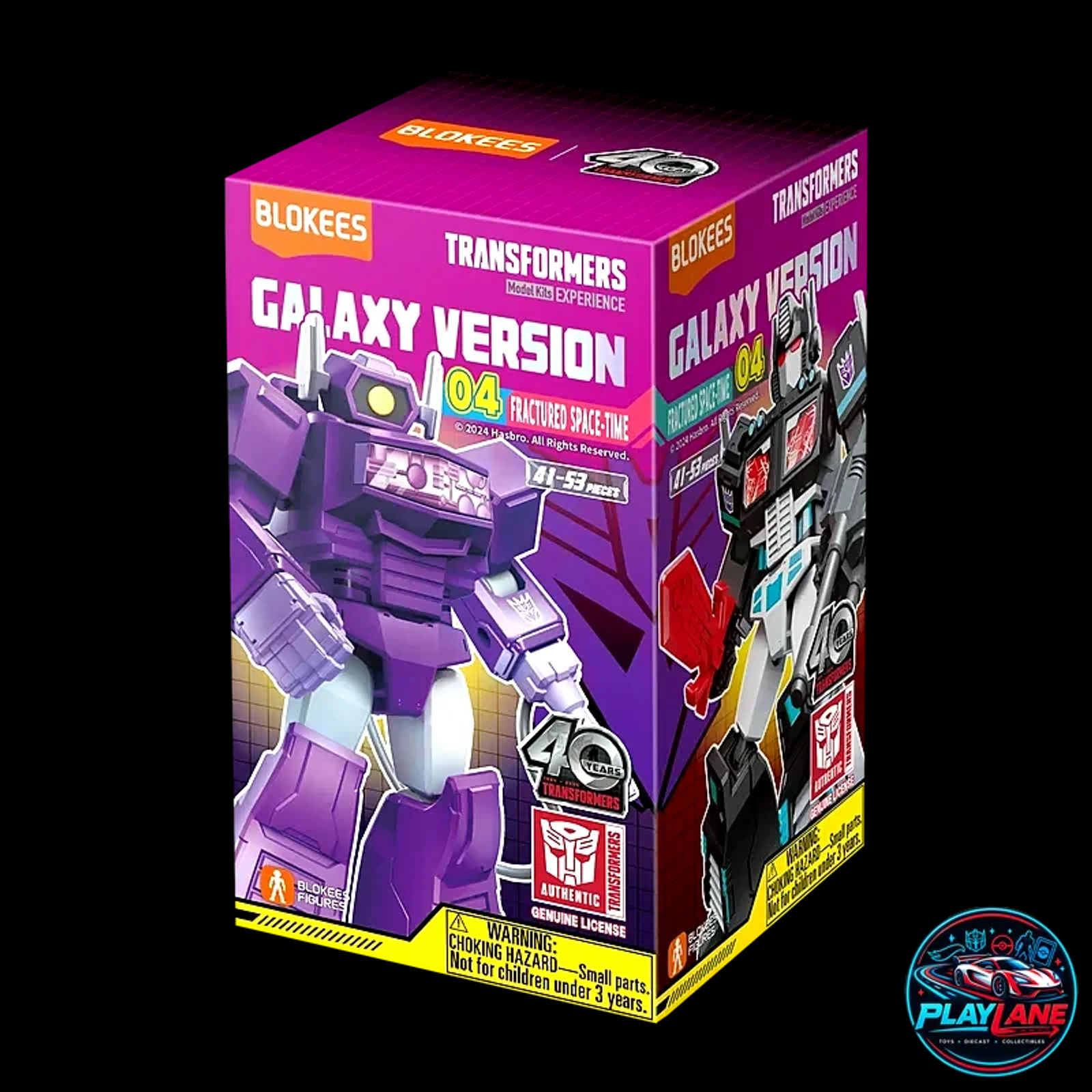 Blokees Transformers: Galaxy Version 04 (GV-04 Fractured Space-Time) Ultra Magnus Articulated Snap-Fit Model Kit Action Figure with Laser Rifle, Shoulder Missile Pods & Modular Display Stand - Main View 2