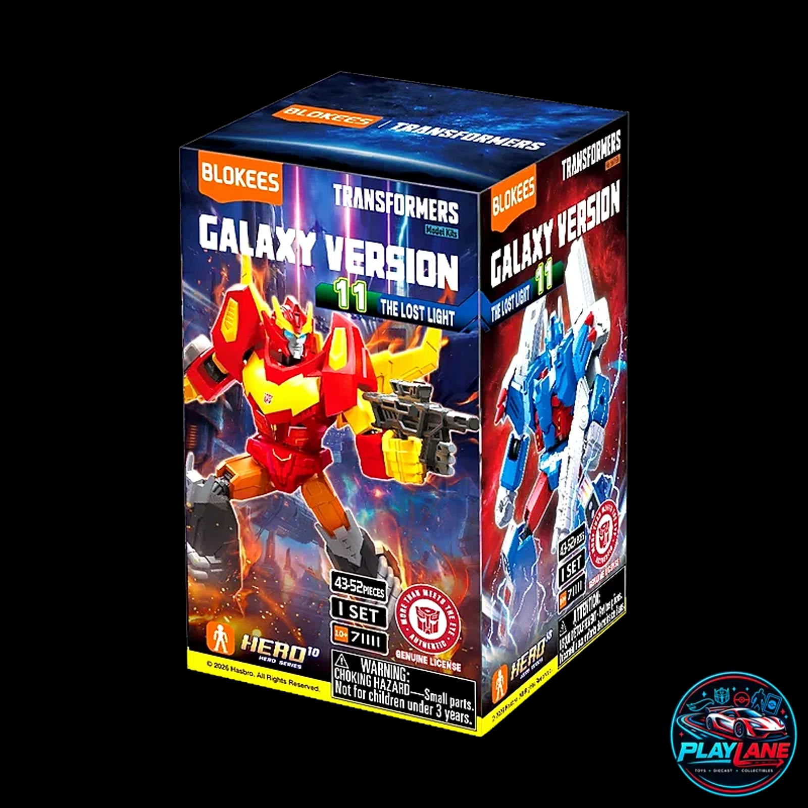Blokees Transformers: Galaxy Version 11 (GV-11 The Lost Light) IDW Ultra Magnus Articulated Snap-Fit Model Kit Action Figure with Laser Rifle, Shoulder Rocket Pods & Modular Display Base - Main View 2