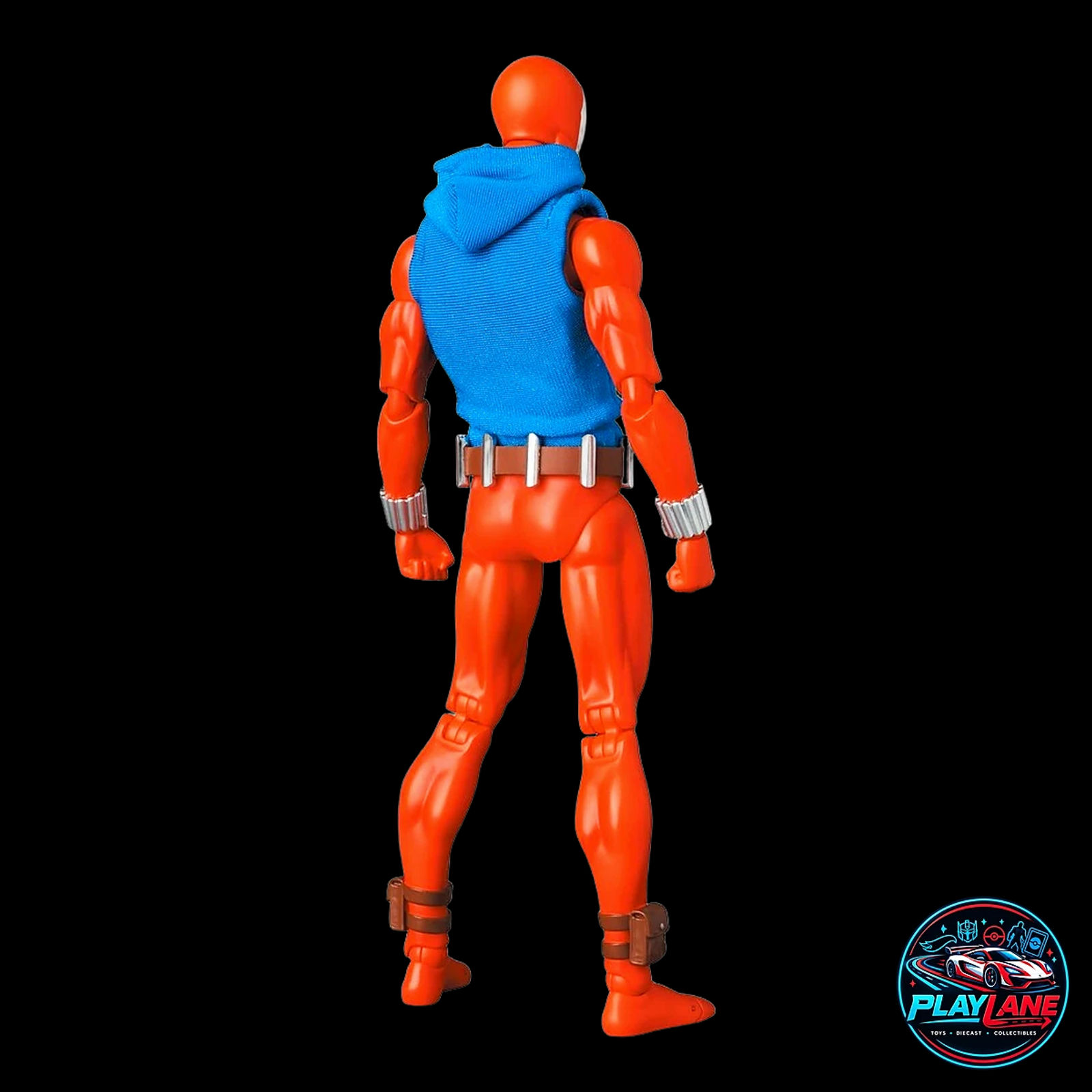 CT Toys Marvel Comics: Scarlet Spider Ben Reilly (MAFEX No. 186 Comic Version) 1/12 Scale Highly Articulated 6-Inch Action Figure with Real Fabric Sleeveless Hoodie, Web Lines & Display Stand - Main View 5