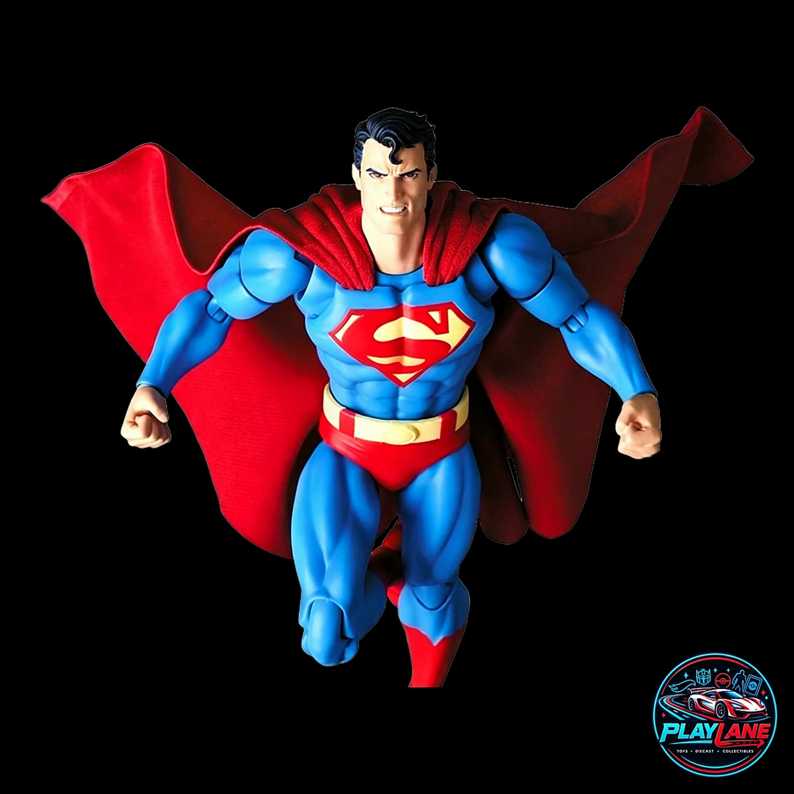 CT Toys No.117 Superman (Batman: Hush Ver.) 1/12 Scale Highly Articulated Comic Action Figure with Poseable Wired Cloth Cape, Poison Ivy Vine & Heat Vision Head - Main View 6