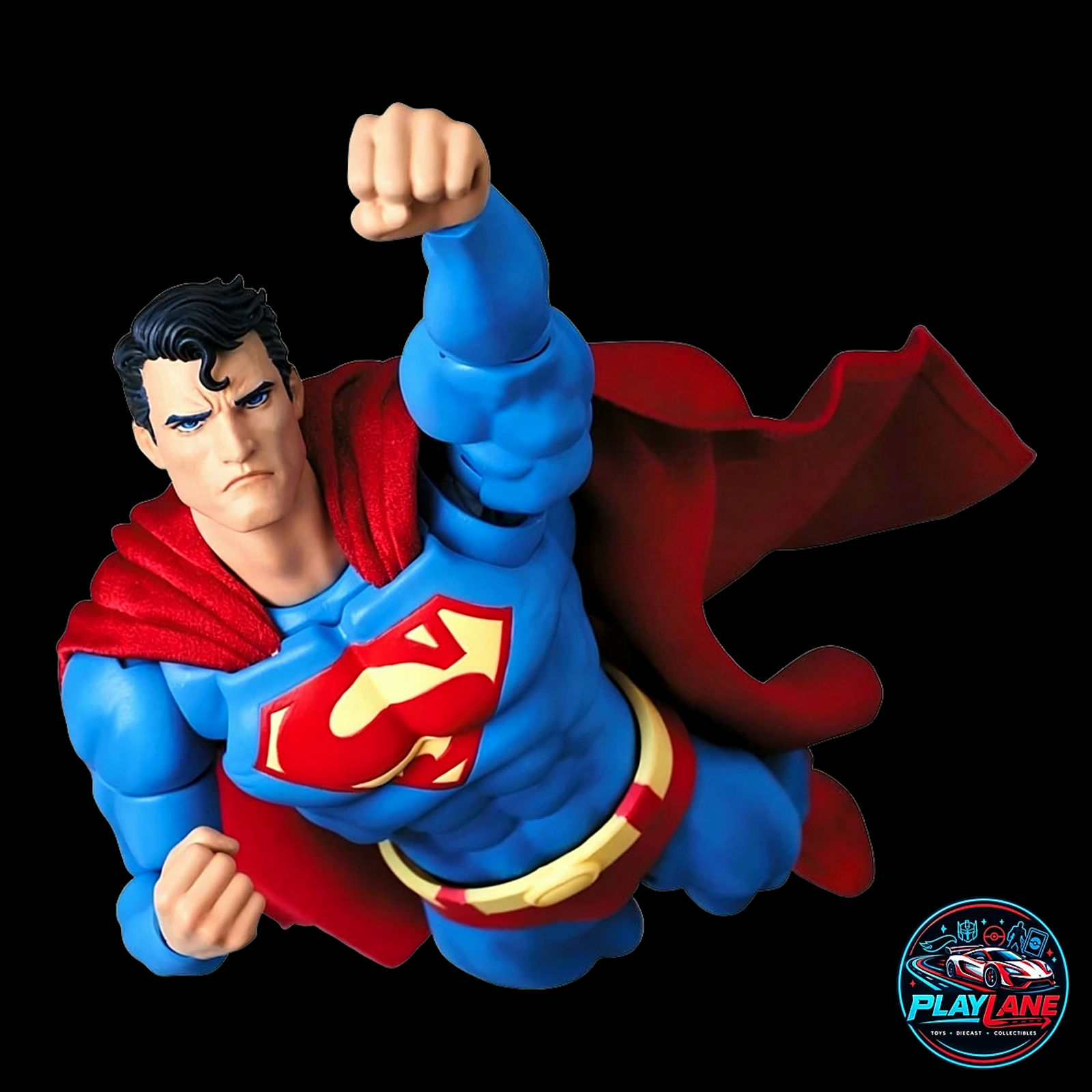 CT Toys No.117 Superman (Batman: Hush Ver.) 1/12 Scale Highly Articulated Comic Action Figure with Poseable Wired Cloth Cape, Poison Ivy Vine & Heat Vision Head - Main View 5