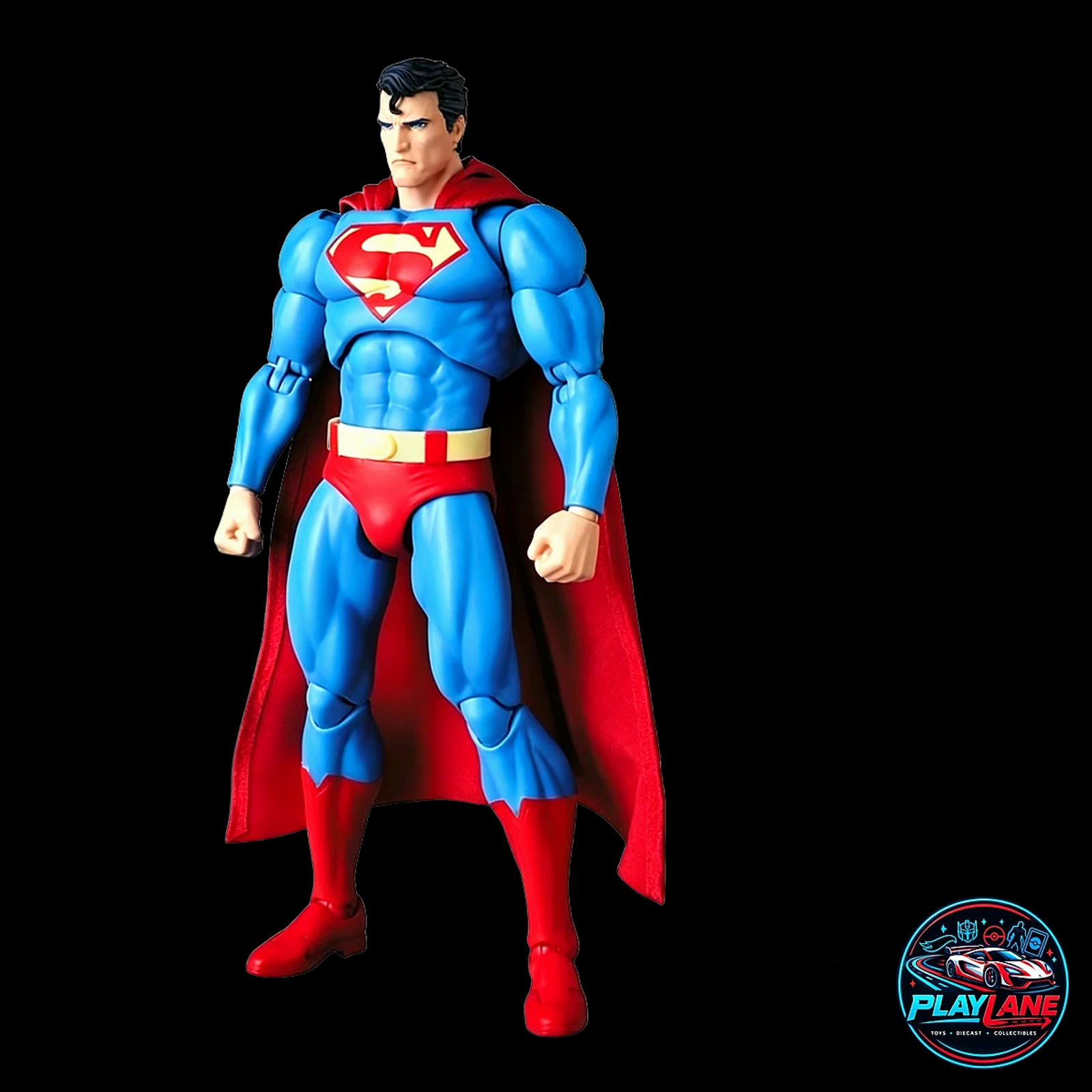 CT Toys No.117 Superman (Batman: Hush Ver.) 1/12 Scale Highly Articulated Comic Action Figure with Poseable Wired Cloth Cape, Poison Ivy Vine & Heat Vision Head - Main View 9