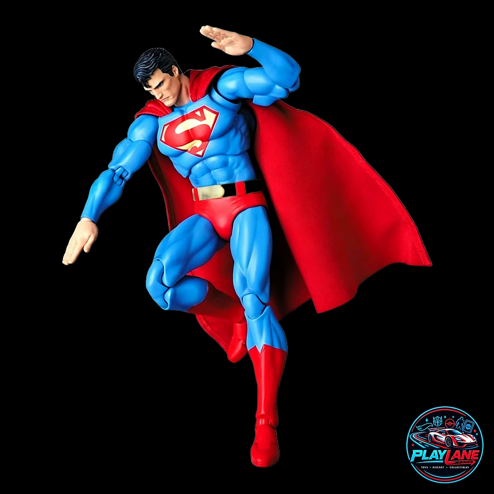 CT Toys No.117 Superman (Batman: Hush Ver.) 1/12 Scale Highly Articulated Comic Action Figure with Poseable Wired Cloth Cape, Poison Ivy Vine & Heat Vision Head - Main View 8