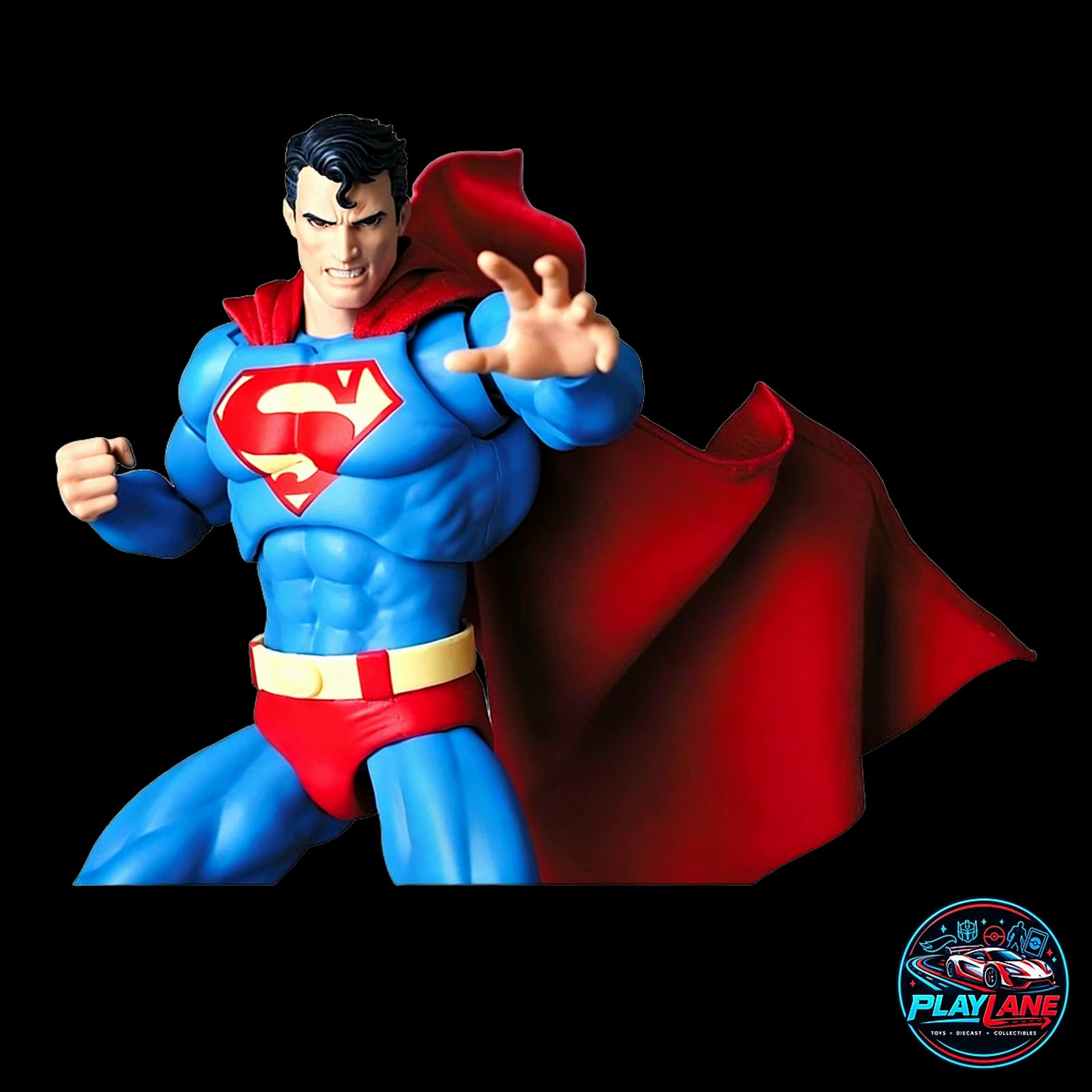 CT Toys No.117 Superman (Batman: Hush Ver.) 1/12 Scale Highly Articulated Comic Action Figure with Poseable Wired Cloth Cape, Poison Ivy Vine & Heat Vision Head - Main View 4