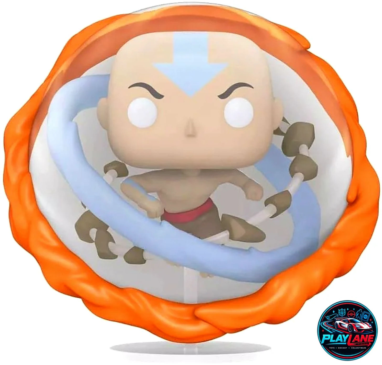 Funko Pop! Animation: Avatar: The Last Airbender #1000 - Aang (All Elements / Avatar State) Glow-in-the-Dark (GITD) Super-Sized 6-Inch Vinyl Collectible Figure [Target / Special Edition Exclusive] - Main View 3
