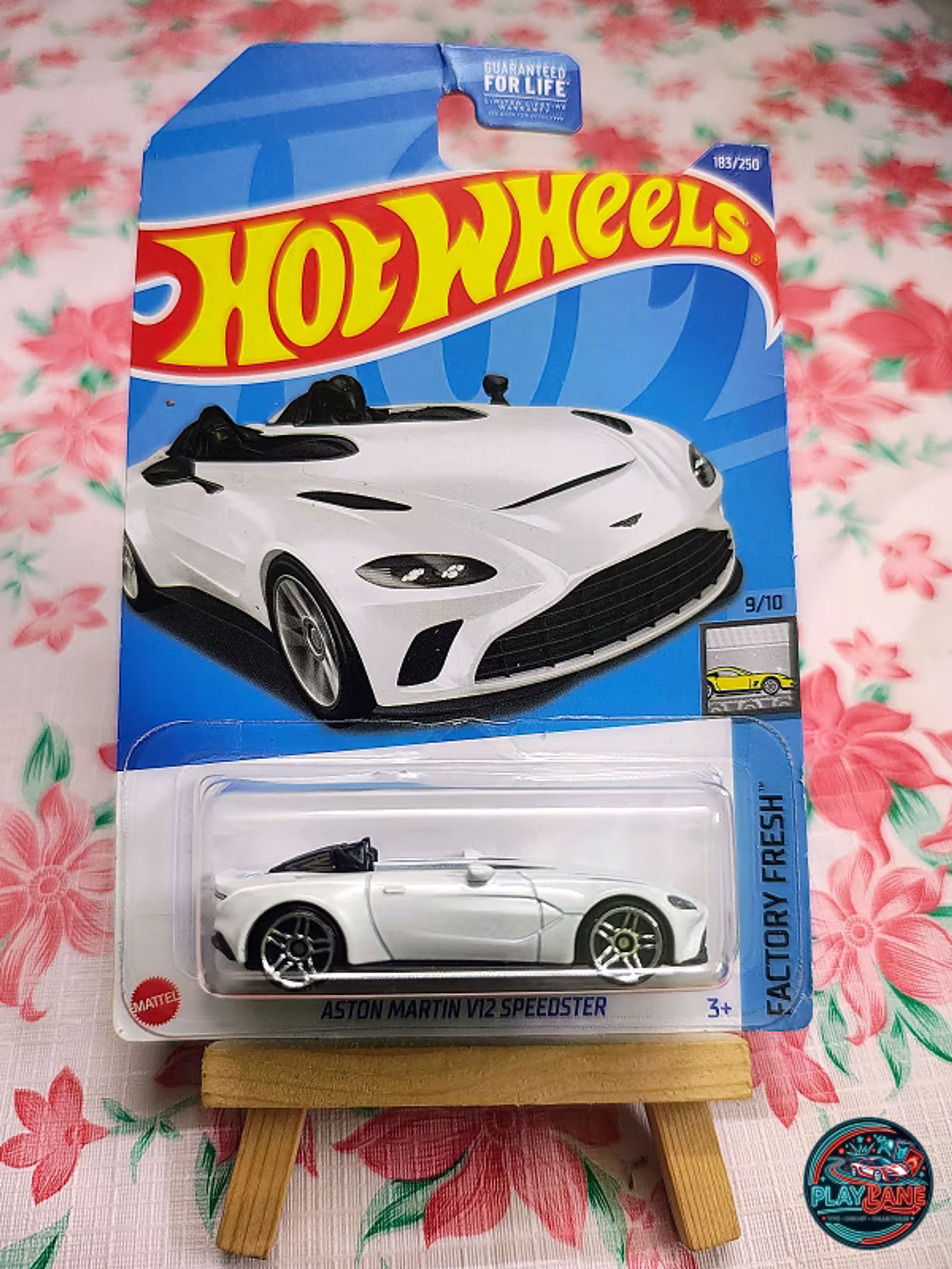 Hot Wheels Aston Martin V12 Speedster Pristine White | Imported – 1:64 Scale Factory Fresh Mainline Diecast Model Car - Main View 1