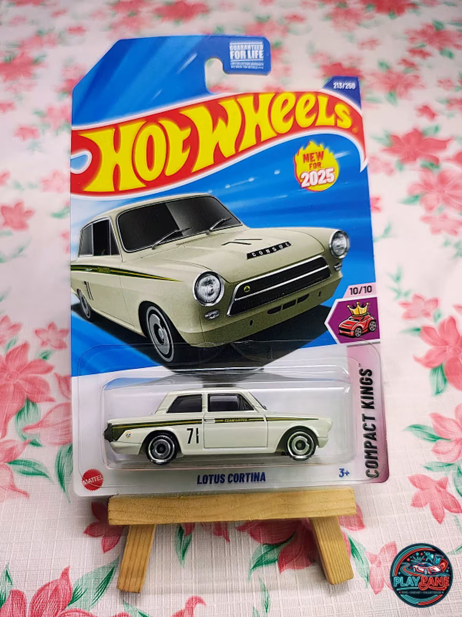 Hot Wheels Lotus Cortina | Imported – 1:64 Scale Vintage Mainline Collector Model Car - Main View 1