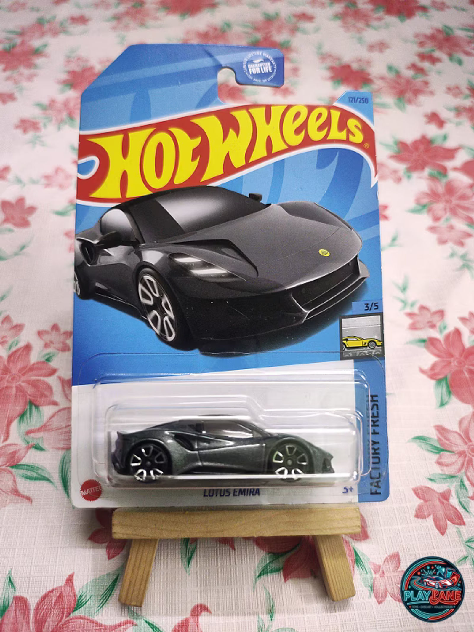Hot Wheels Lotus Emira Shadow Black – 1:64 Scale Factory Fresh Mainline Diecast Model Car | Imported - Main View 1