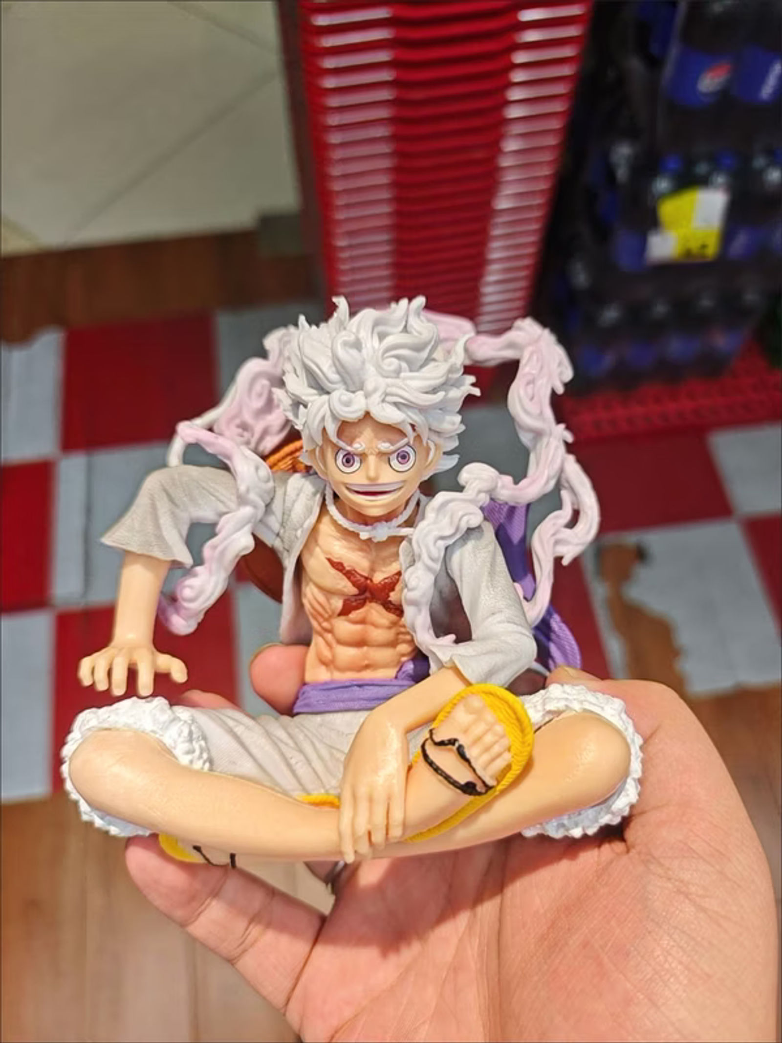 One Piece Anime Statue | Monkey D. Luffy Gear 5 (Sun God Nika) | Premium 16cm PVC Assembled Detailed Battle Pose Action Figure Collectible - Main View 2