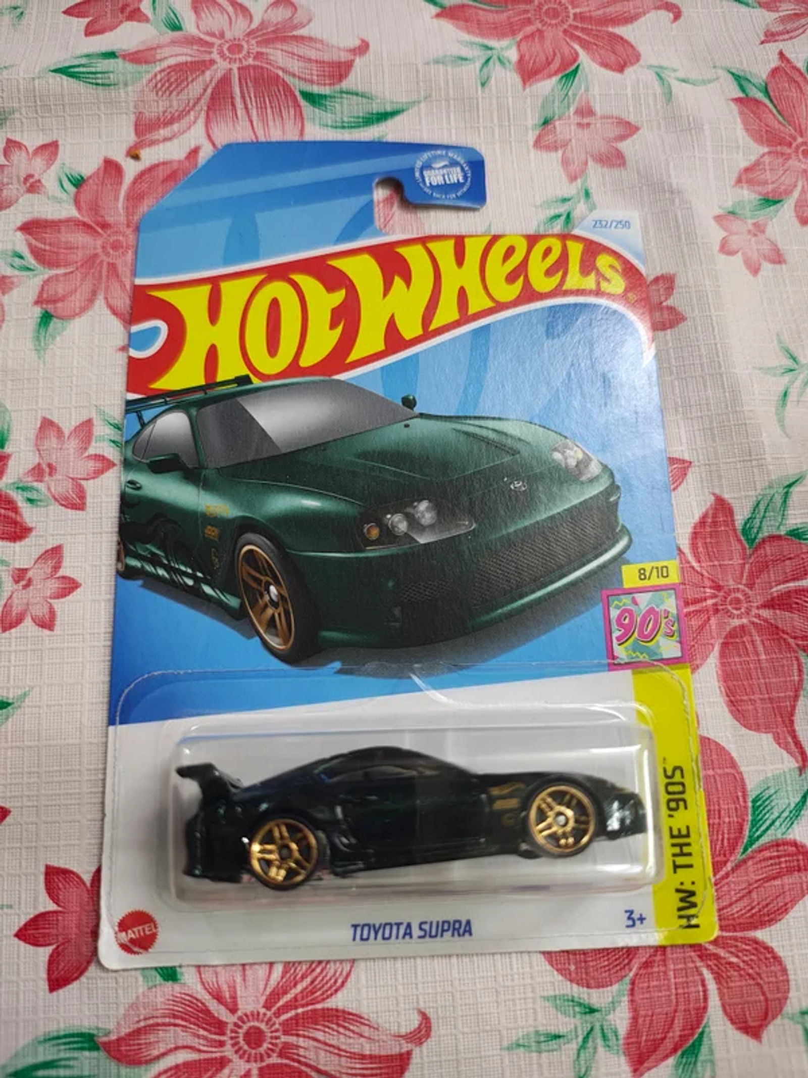 Hot Wheels Toyota Supra Green US Import | 1:64 Scale HW The 90s Diecast Car - Main View 1