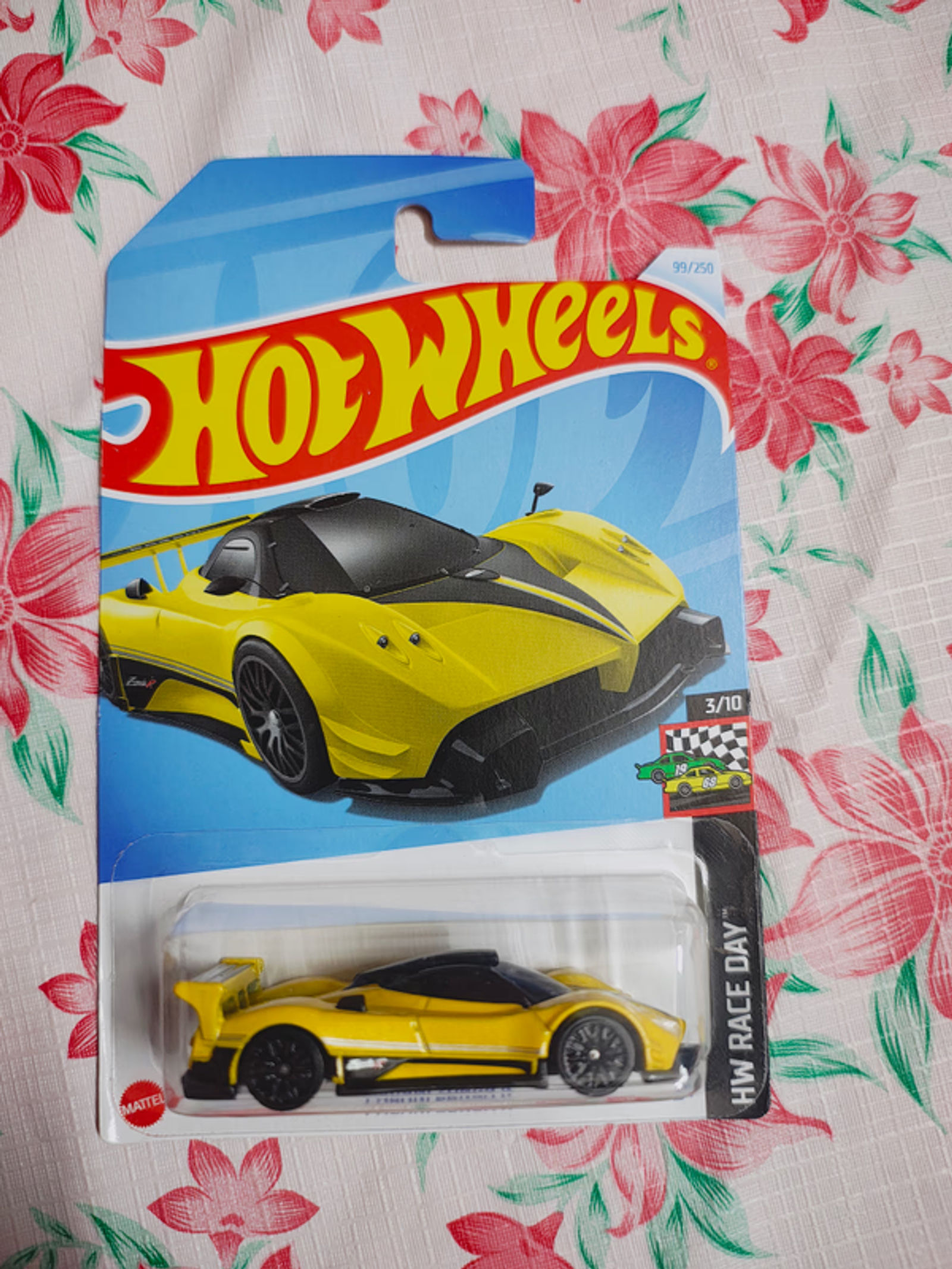 Hot Wheels Pagani Zonda R (Speed Graphics Edition) | Pearl Yellow | Premium Imported International Card 1:64 Scale Diecast Model Toy Car - Main View 1