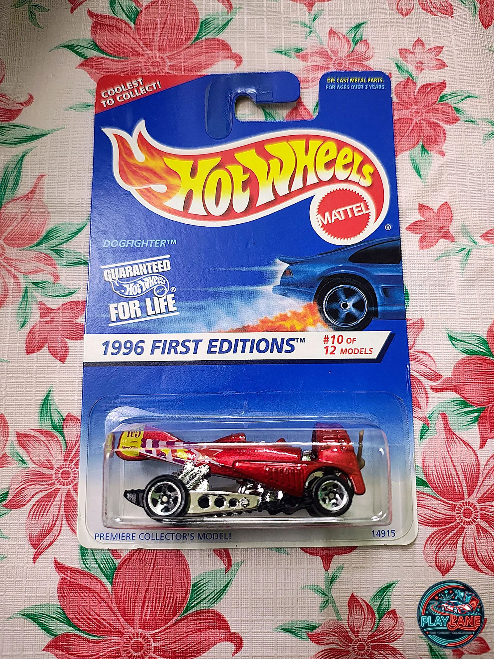 Hot Wheels Dogfighter 1996 Vintage Blue | Imported – 1:64 Scale Retro Aviation Mainline Diecast Model Car - Main View 1