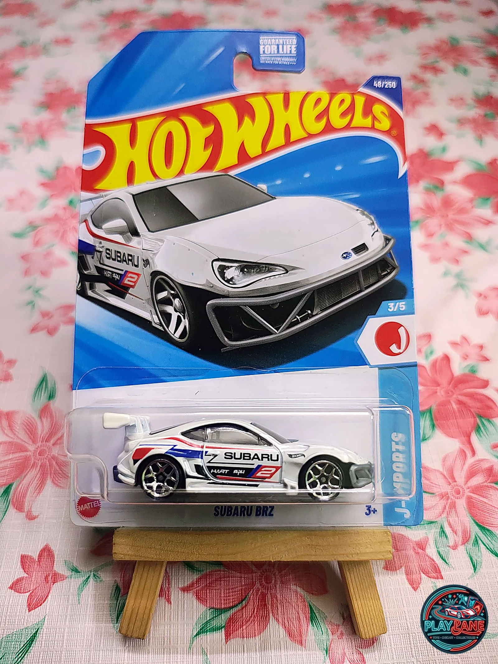 Hot Wheels Subaru BRZ Pristine White | Imported – 1:64 Scale HW J-Imports Mainline Japanese Sports Coupe Model Car - Main View 1