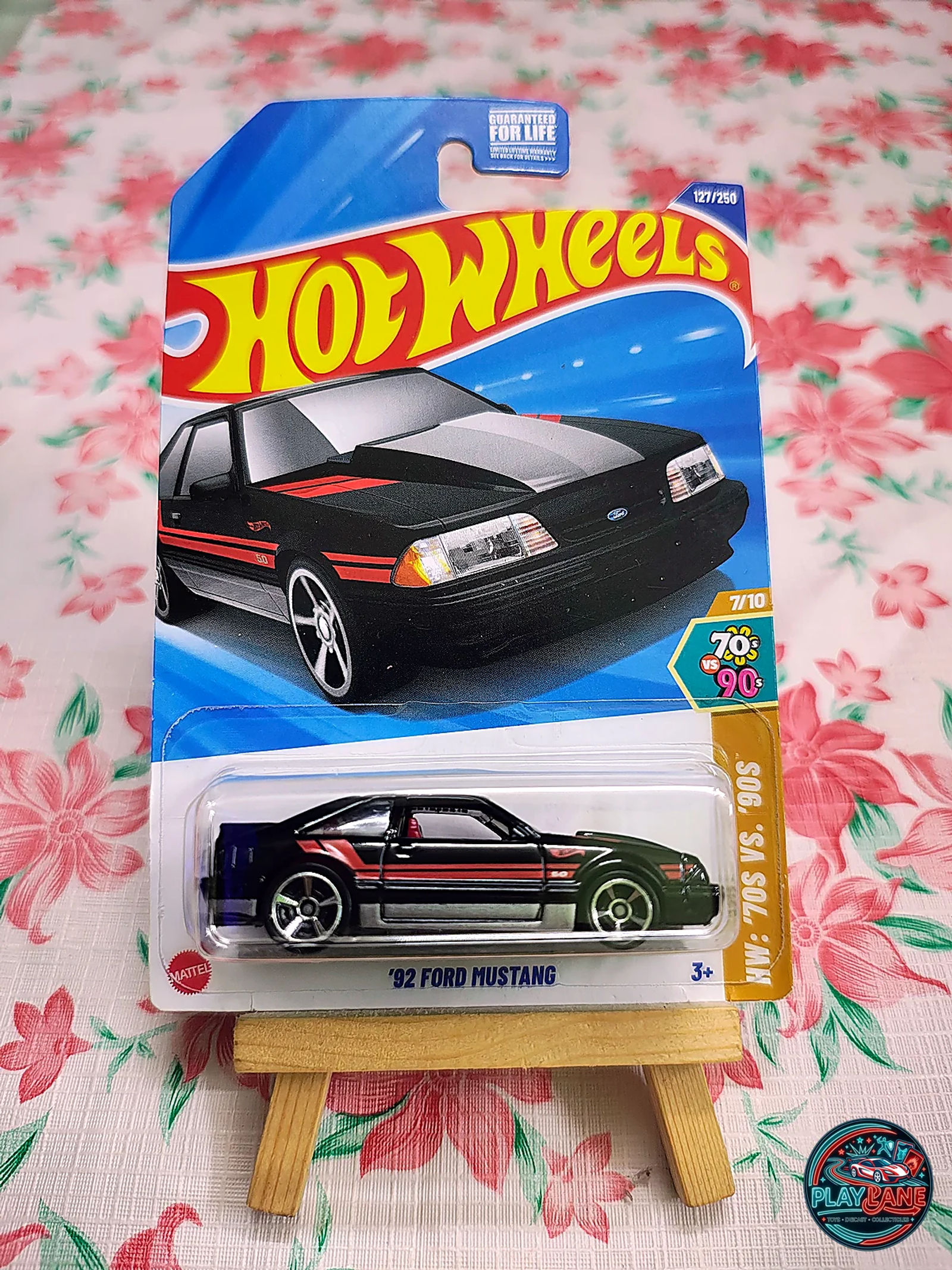 Hot Wheels '82 Ford Mustang GT T-Top | Imported – 1:64 Scale Retro Fox-Body Mainline American Muscle Model Car - Main View 1