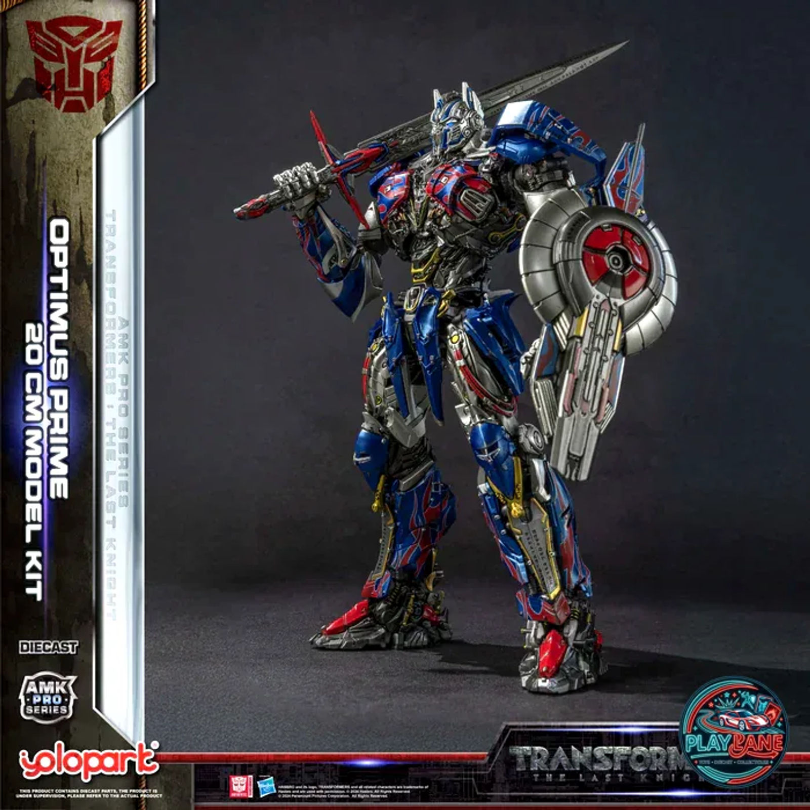 YOLOPARK AMK PRO Series Transformers: The Last Knight Optimus Prime | 7.87-Inch Articulated Non-Transforming Premium Die-Cast Model Kit Action Figure - Main View 1