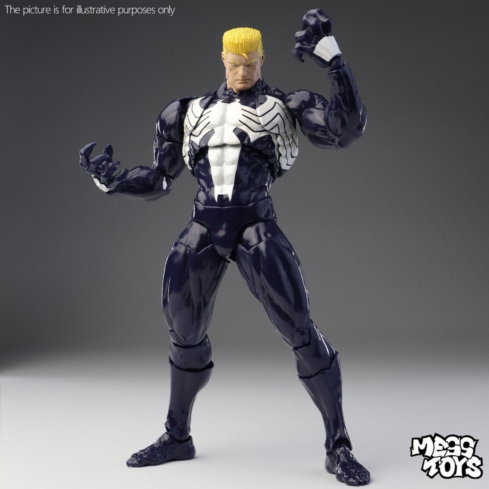 MESS Toys Venom Lethal Neighbor Chaos Symbiote Action Figure (16cm) - Main View 3