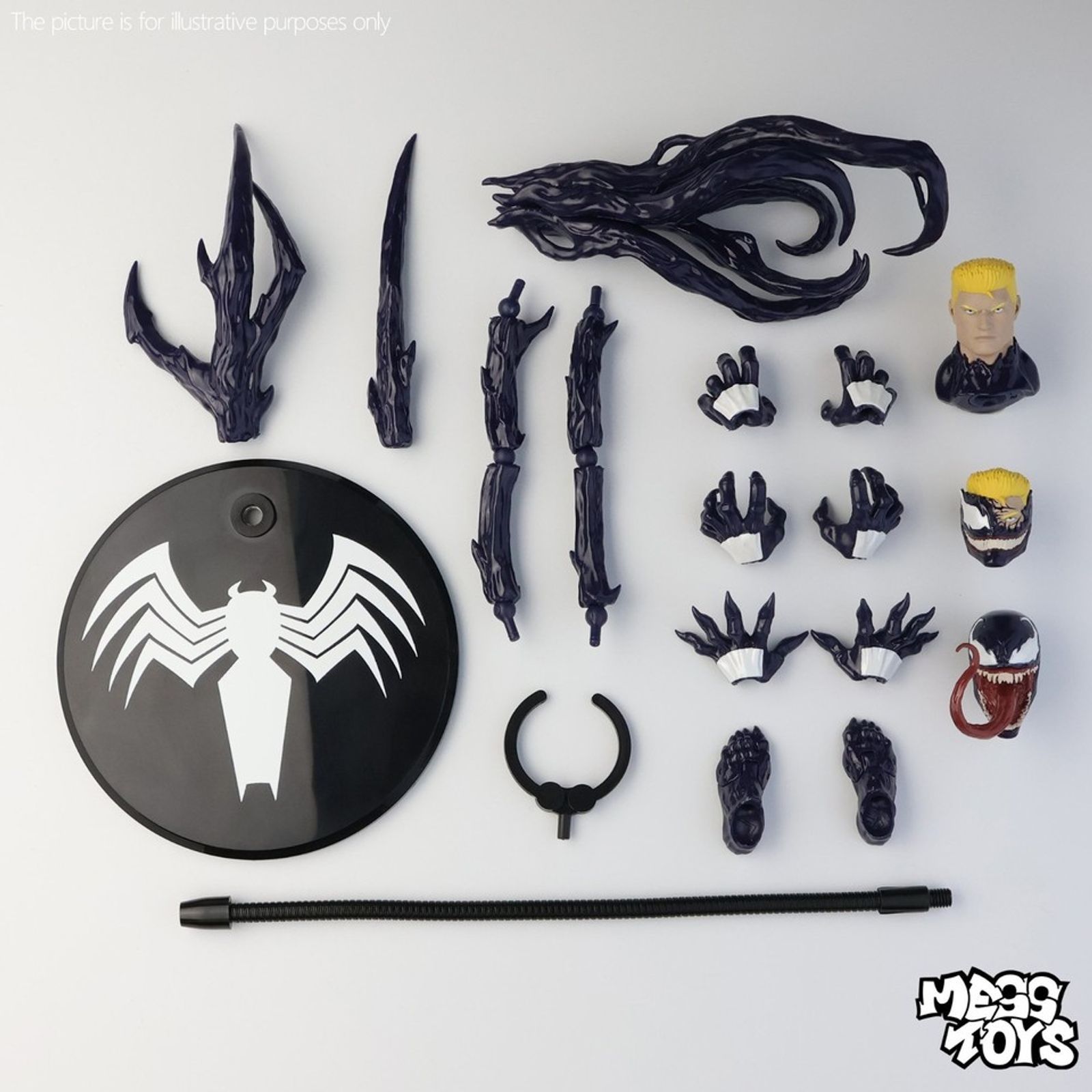 MESS Toys Venom Lethal Neighbor Chaos Symbiote Action Figure (16cm) - Main View 4