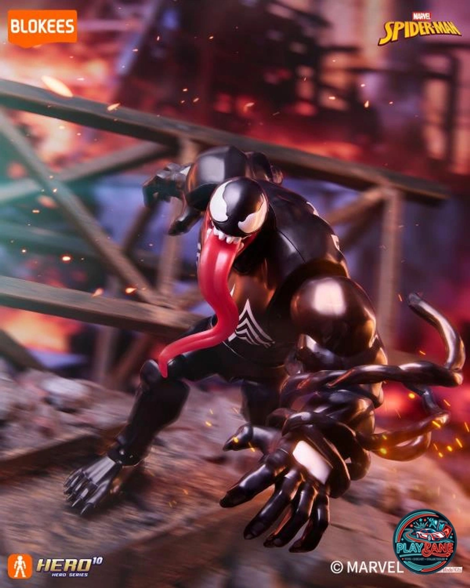 Blokees Marvel Hero Galaxy Version 05 Spider-Man Assortment – Venom Mini Snap-Fit Model Kit - Main View 1