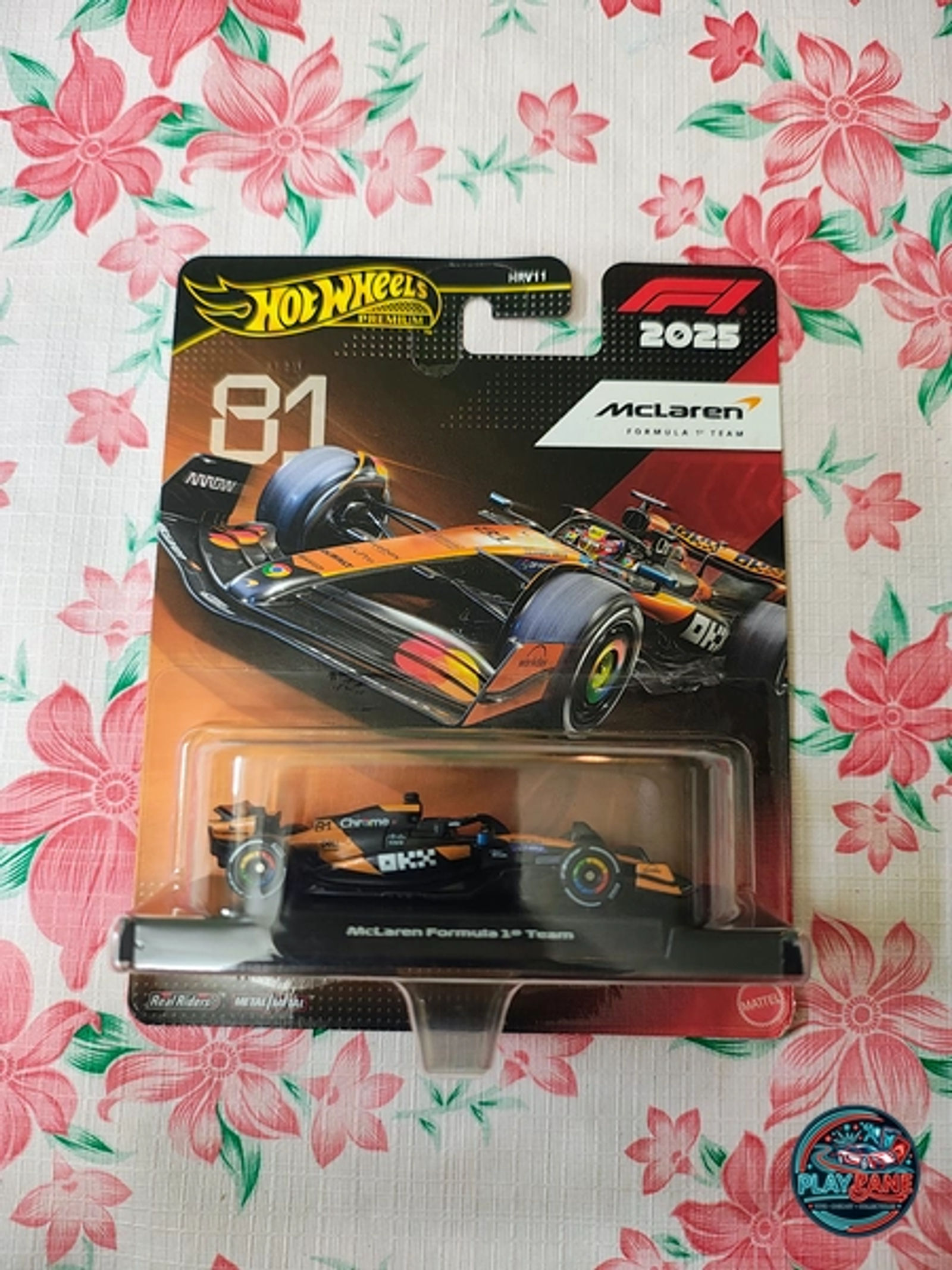 Hot Wheels Premium Formula 1 2025 McLaren Team – #4 Lando Norris Edition (1:64 Scale) - Main View 1
