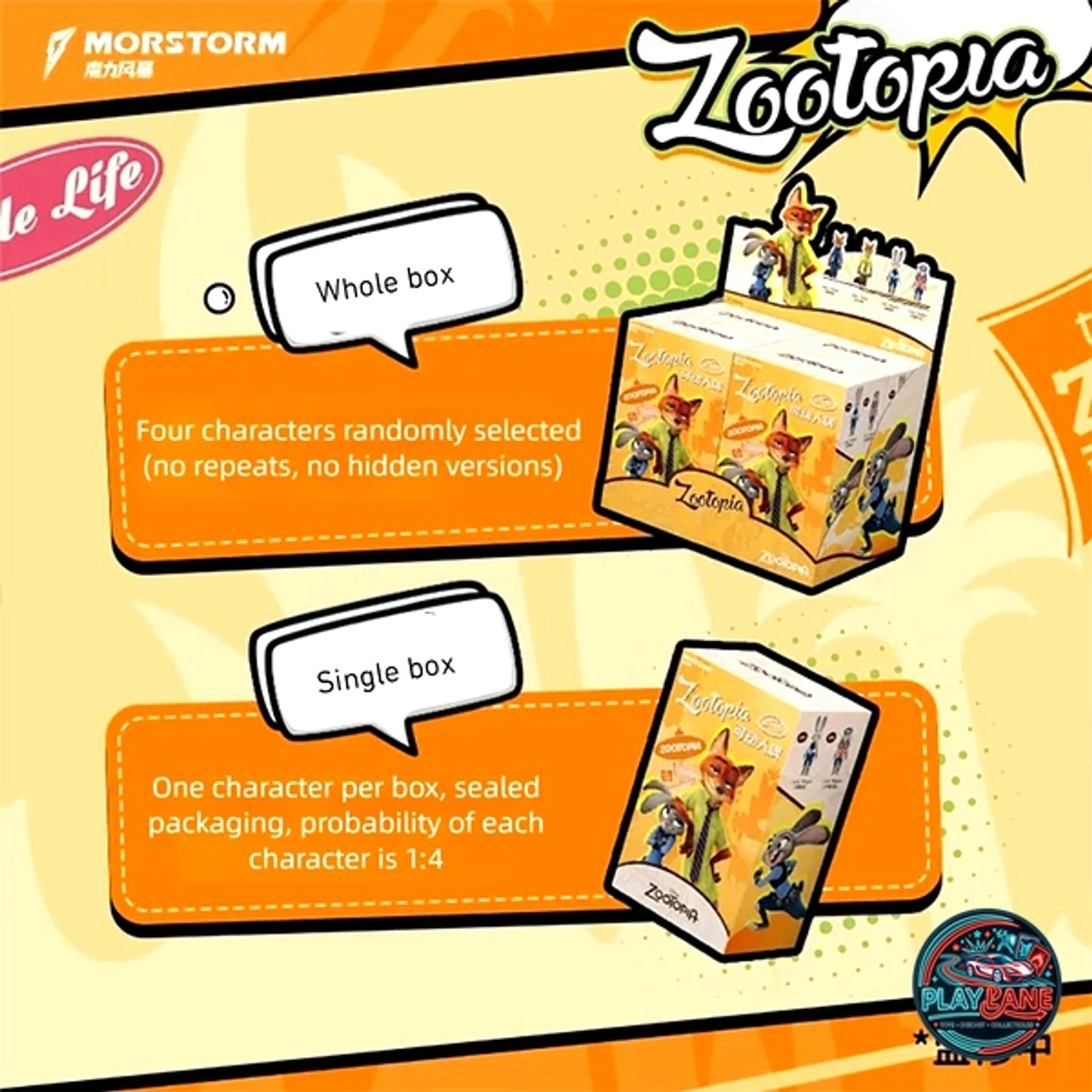 HIPLAY MORSTORM Zootopia Action Figure Vol. 1 MS20004 Blind Box Figure (14cm Articulated Model) - Main View 12