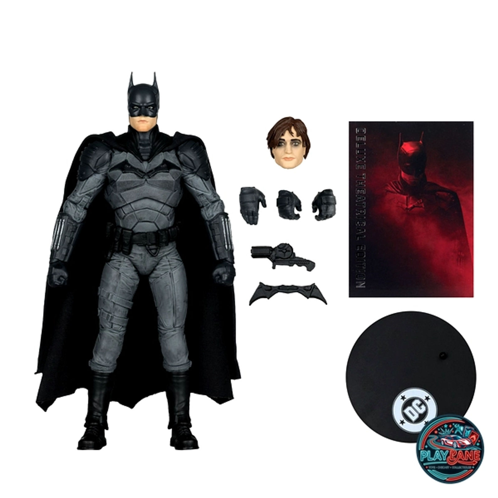 McFarlane Toys DC Multiverse "The Batman" (2022 Theatrical Movie / Robert Pattinson) 7-Inch Action Figure - Main View 4