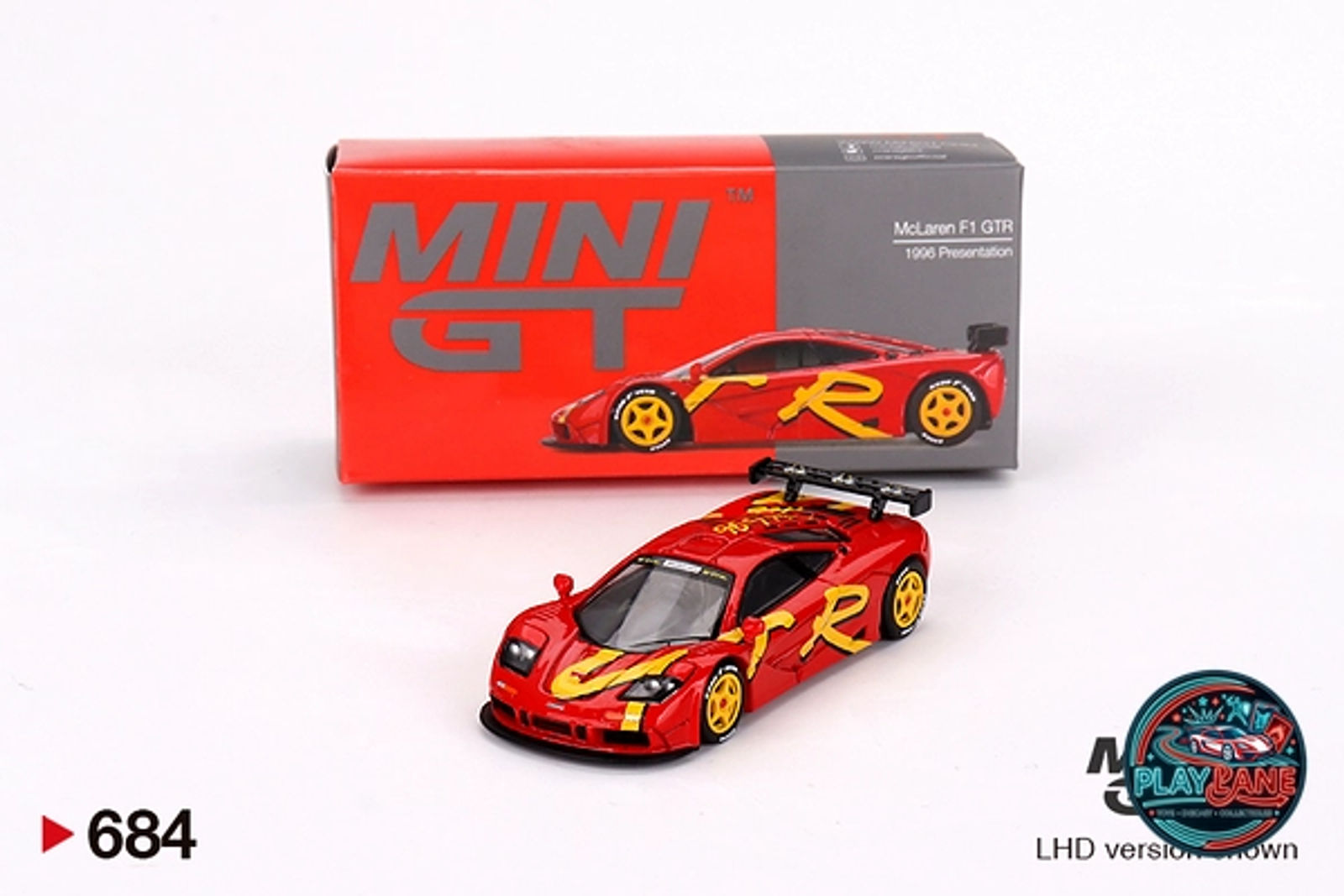 Mini GT 1:64 McLaren F1 GTR 1996 Presentation (MGT00684-L / Die-Cast Model Car) - Main View 1