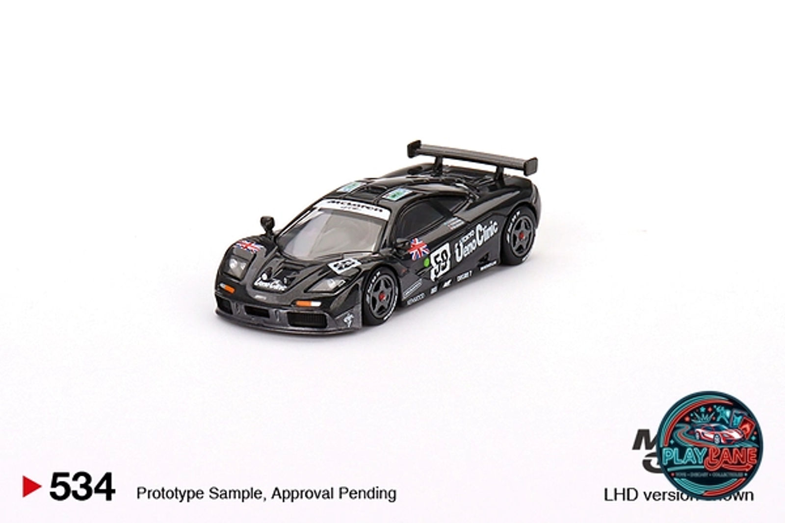 Mini GT 1:64 McLaren F1 GTR #59 1995 Le Mans 24Hr Winner Ueno Clinic (Die-Cast Model Car) - Main View 2