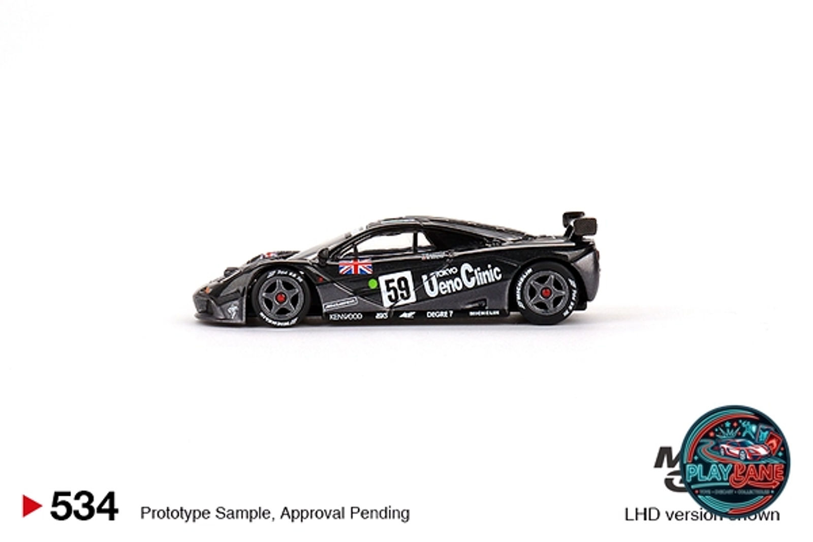 Mini GT 1:64 McLaren F1 GTR #59 1995 Le Mans 24Hr Winner Ueno Clinic (Die-Cast Model Car) - Main View 3