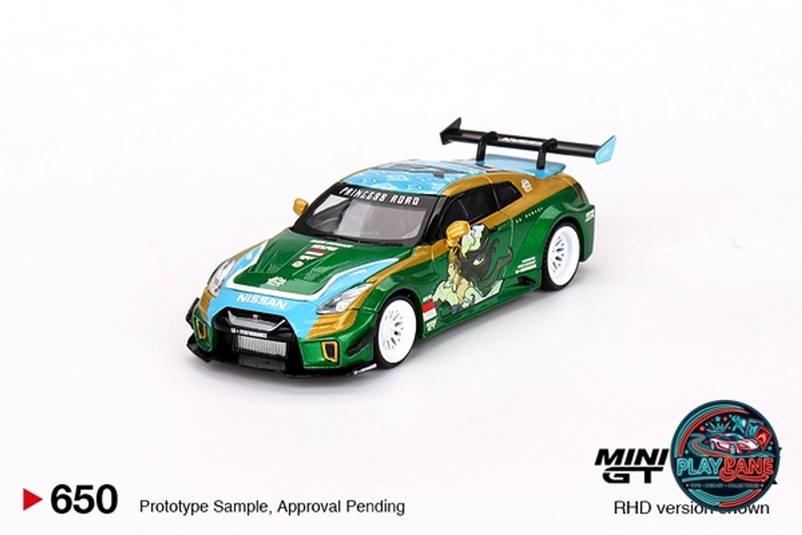 Mini GT 1:64 LB-Silhouette WORKS GT NISSAN 35GT-RR Ver.2 “PRINCESS RORO” (Die-Cast Model Car) - Main View 2
