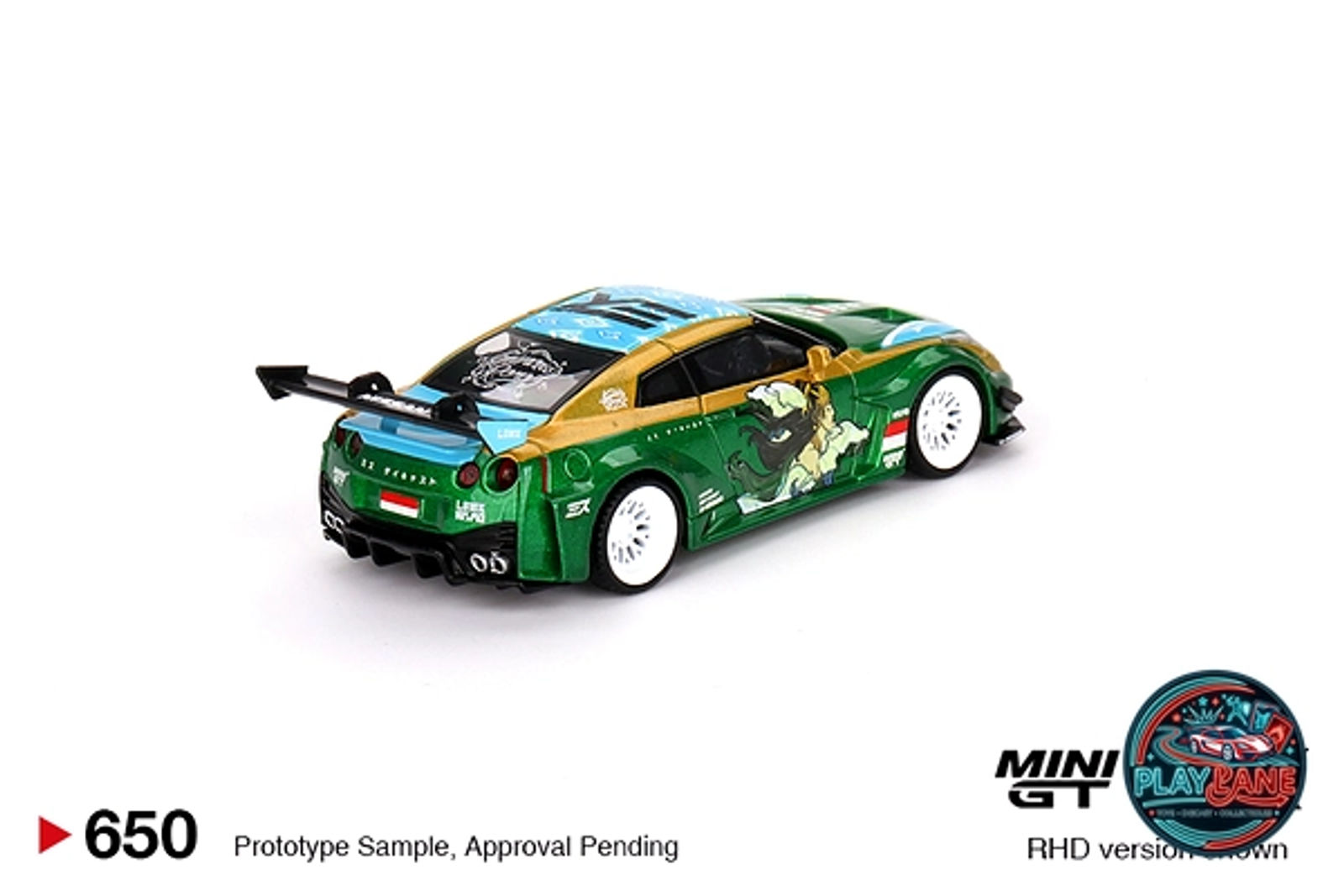 Mini GT 1:64 LB-Silhouette WORKS GT NISSAN 35GT-RR Ver.2 “PRINCESS RORO” (Die-Cast Model Car) - Main View 3