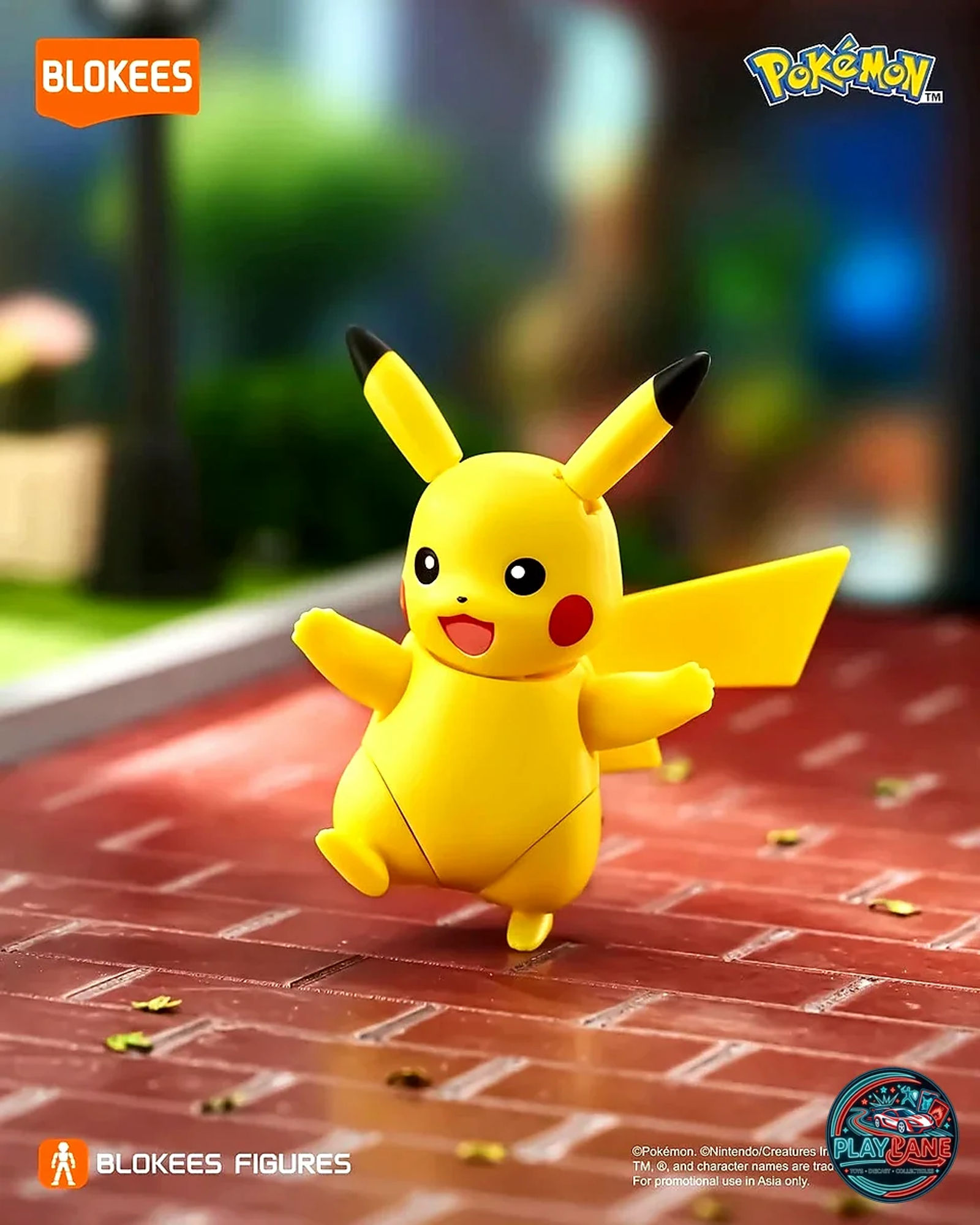 Blokees Pokémon Classic Class (Size-S) Pikachu Snap-Fit Model Kit - Main View 4