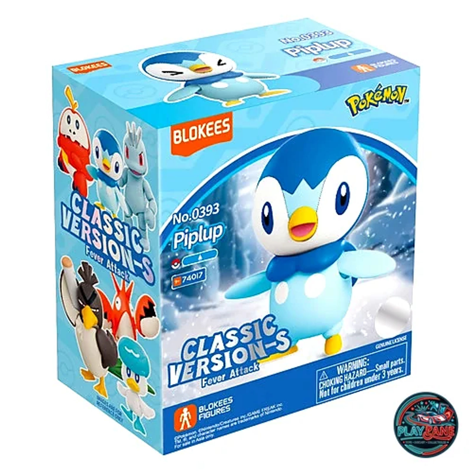 Blokees Pokémon Classic Version (Size-S) Piplup Snap-Fit Model Kit - Main View 1