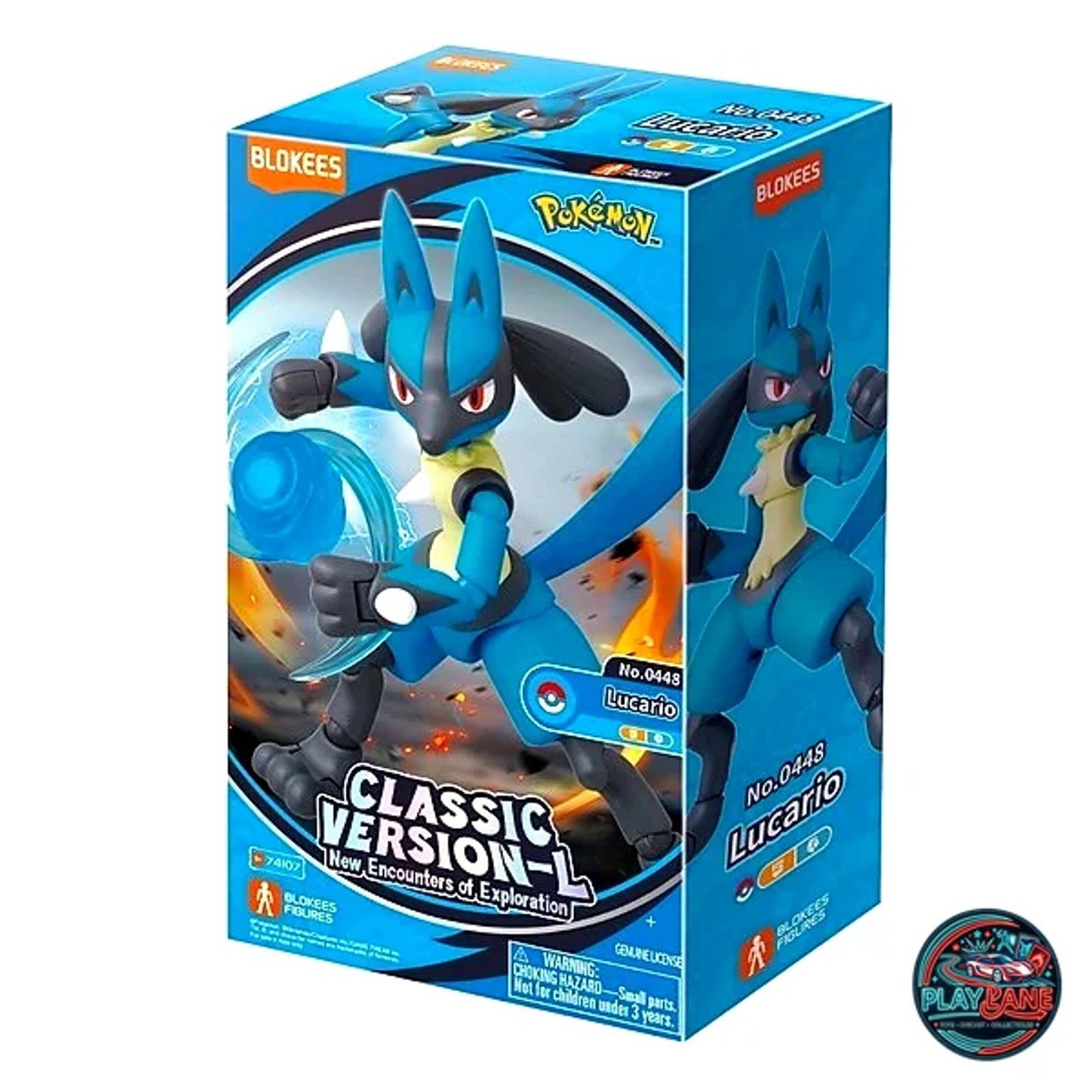 Blokees Pokémon Classic Version-L Lucario Snap-Fit Model Kit - Main View 1