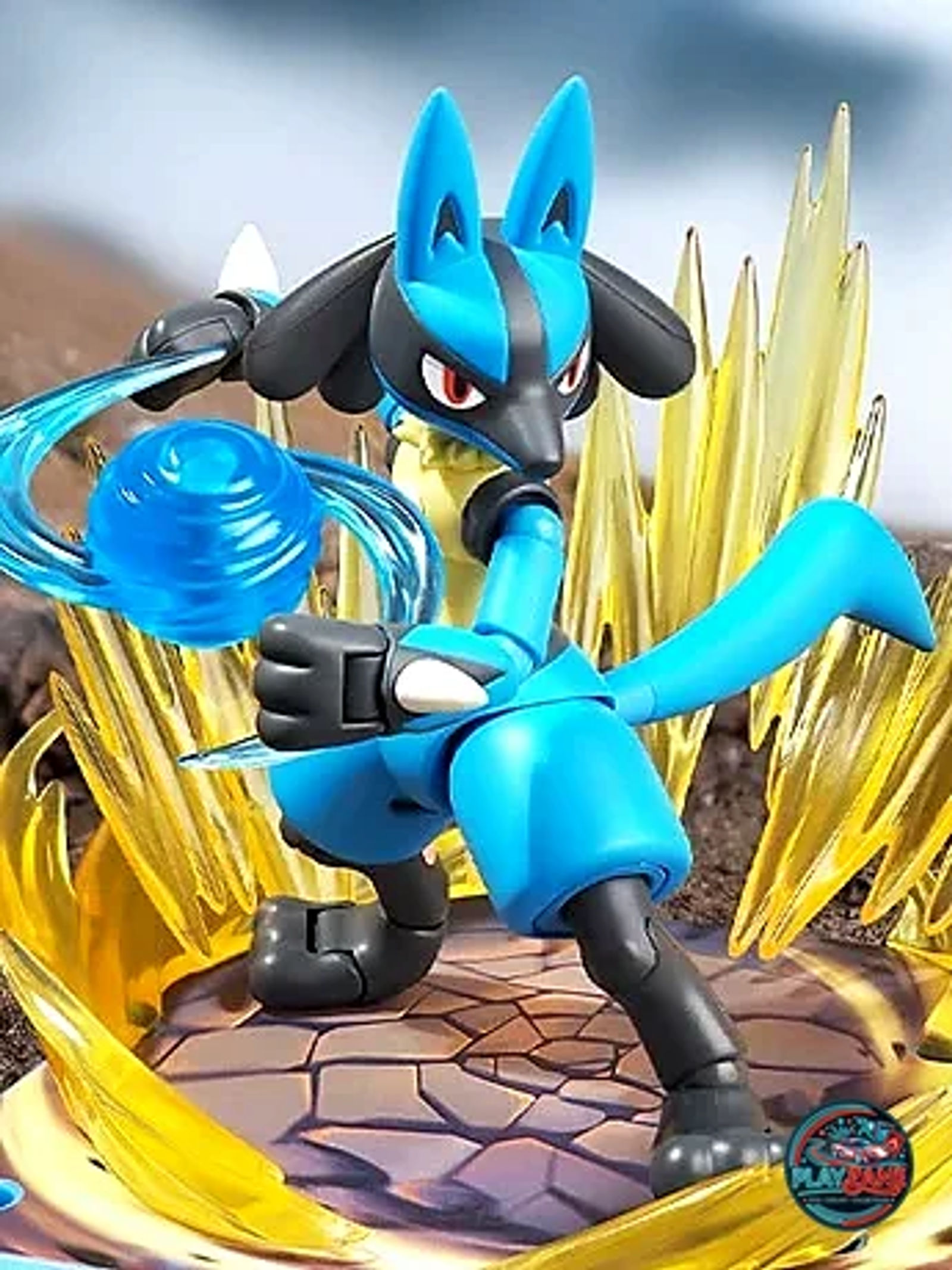 Blokees Pokémon Classic Version-L Lucario Snap-Fit Model Kit - Main View 3