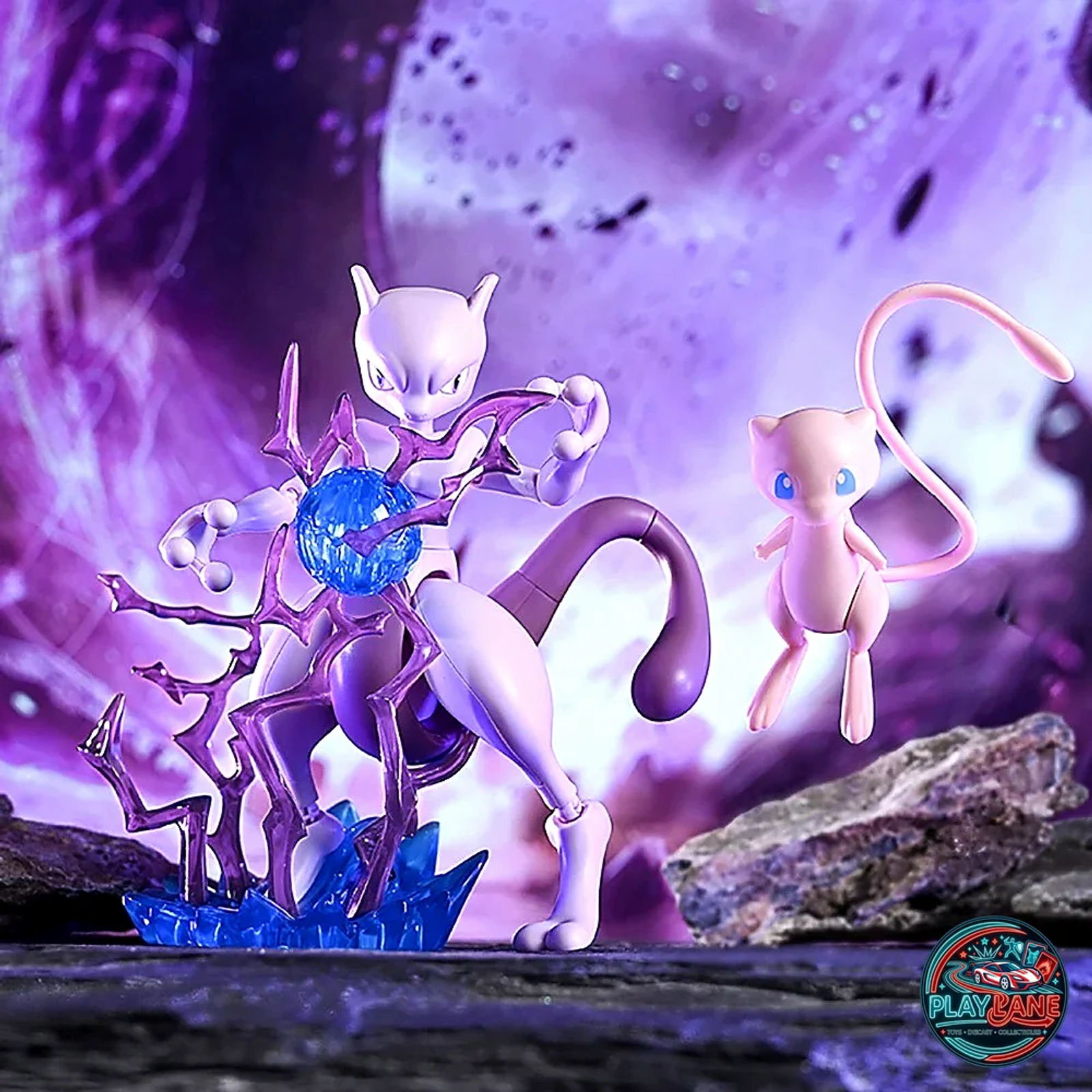 Keepley Pokémon Mewtwo & Mew Building Block Set (2-Figure Model Kit) - Main View 2