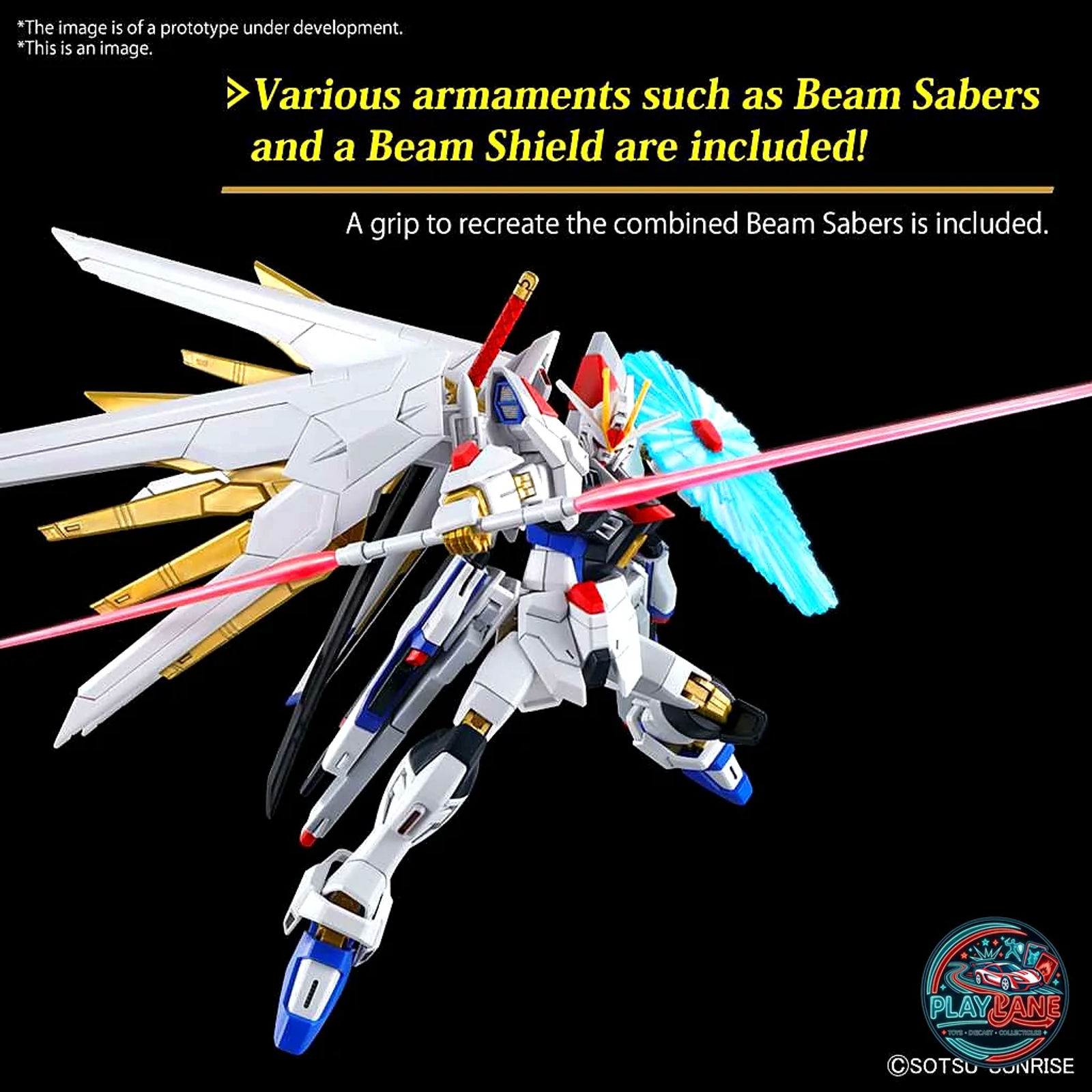 Bandai HGCE 1/144 Mighty Strike Freedom Gundam Model Kit (Gundam SEED Freedom) - Main View 3