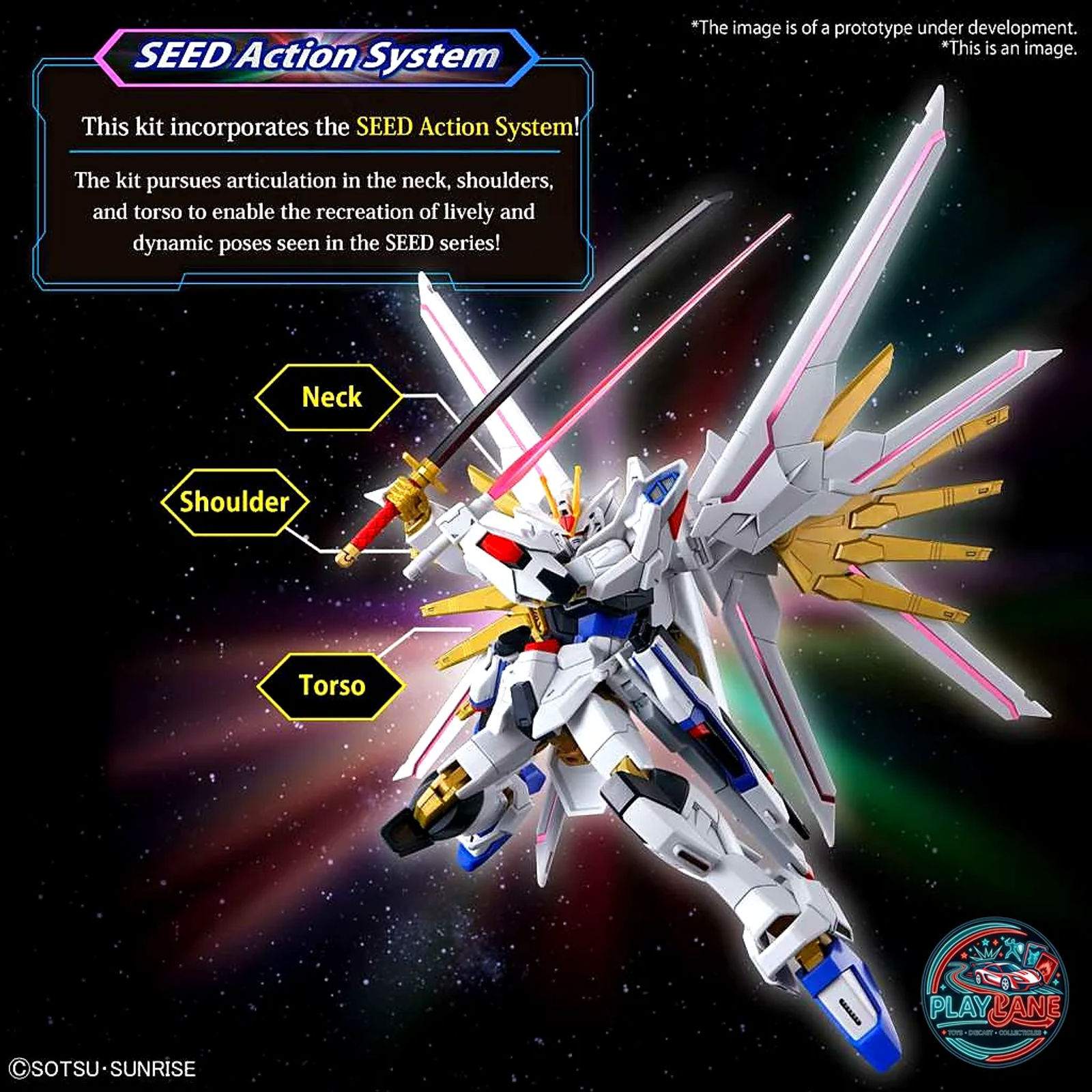 Bandai HGCE 1/144 Mighty Strike Freedom Gundam Model Kit (Gundam SEED Freedom) - Main View 5