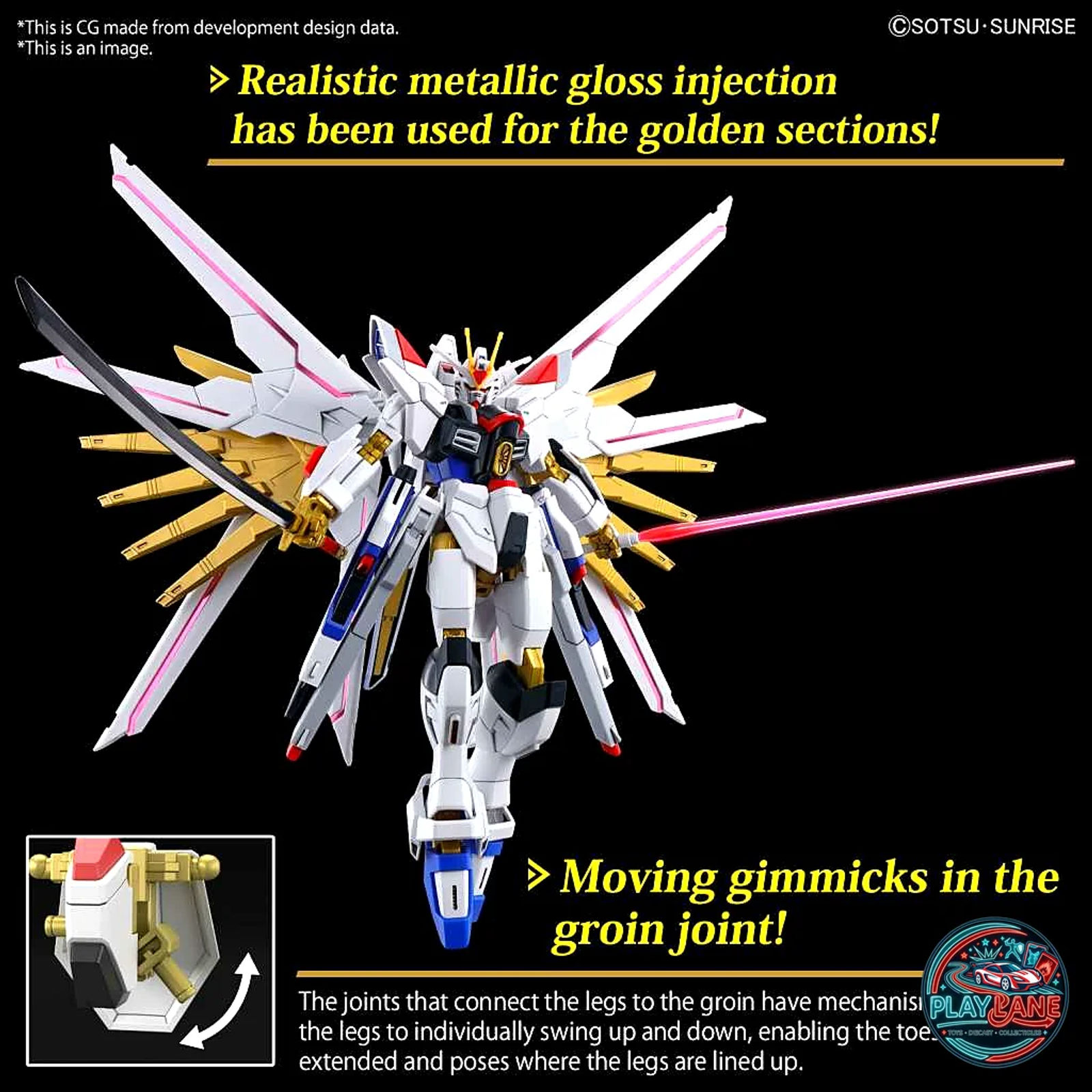 Bandai HGCE 1/144 Mighty Strike Freedom Gundam Model Kit (Gundam SEED Freedom) - Main View 6
